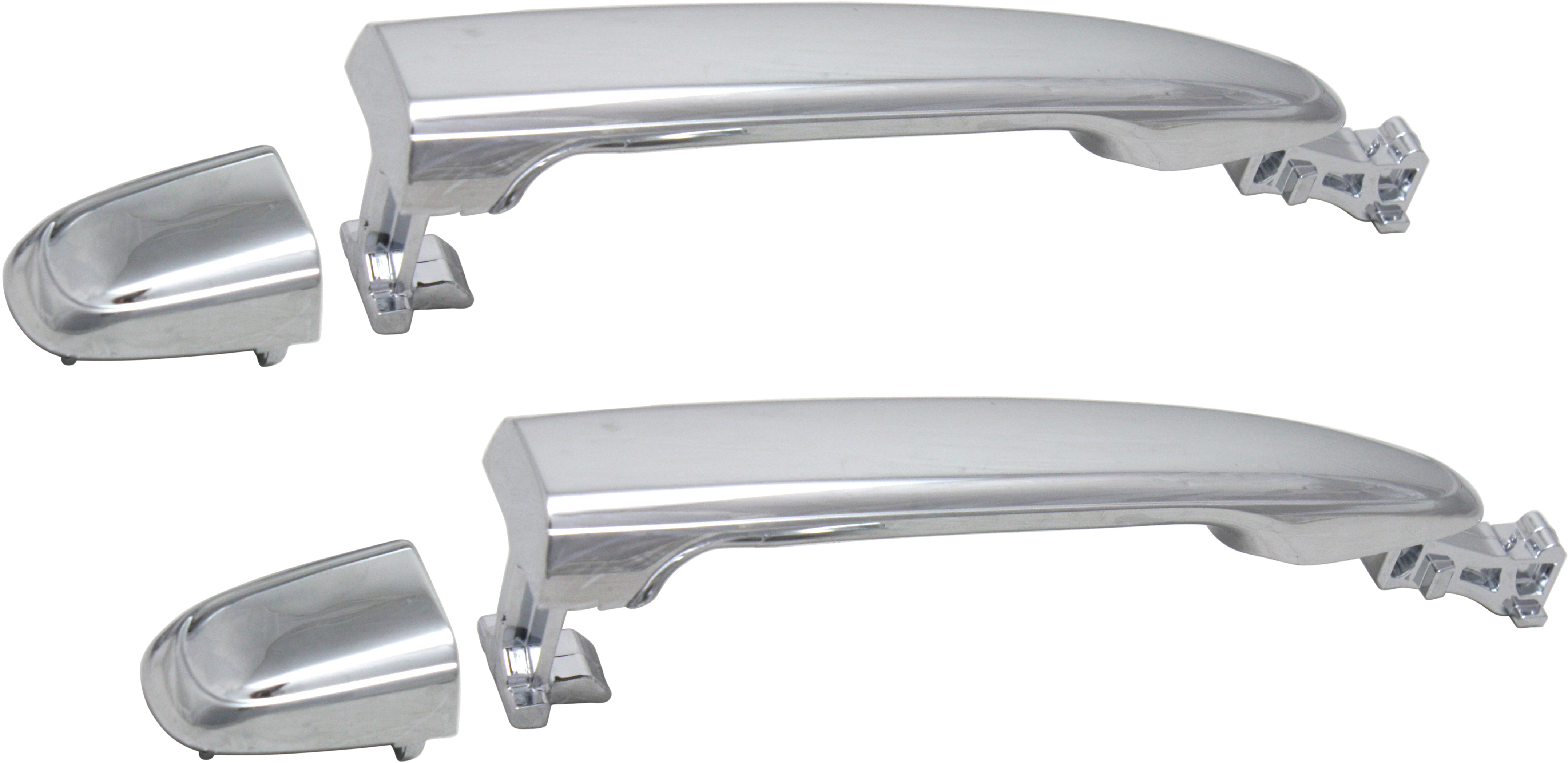 AM HIGHLANDER 08-13-4RUNNER 03-09 REAR EXTERIOR DOOR HANDLE RH AND LH All Chrome w o PBSS SKU SETREPT494710C 2 Partslink FDH010299 OEM 6921058010