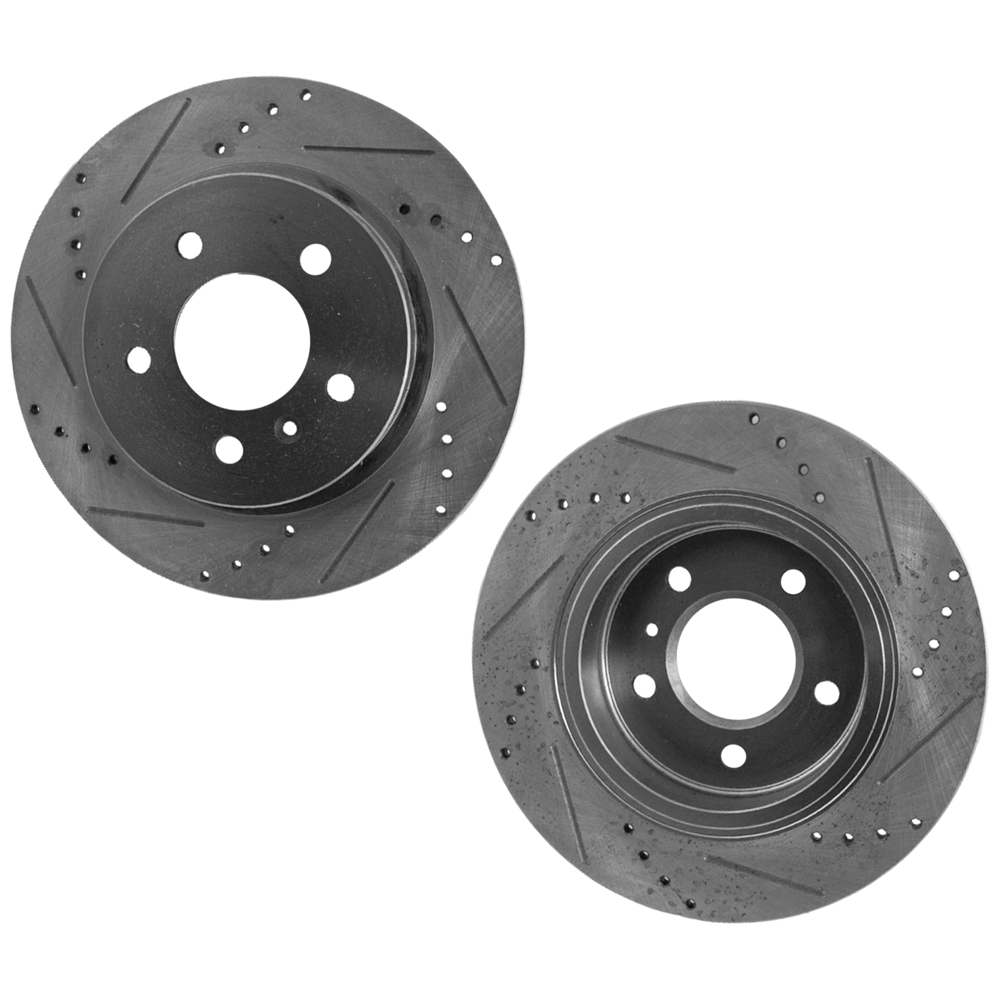 AM LUCERNE DTS 06-11 REAR BRAKE DISC RH AND LH Cross drilled and Slotted SKU SETSTPB27110047DRS2 OEM 41219-55127-60286-580405-90027