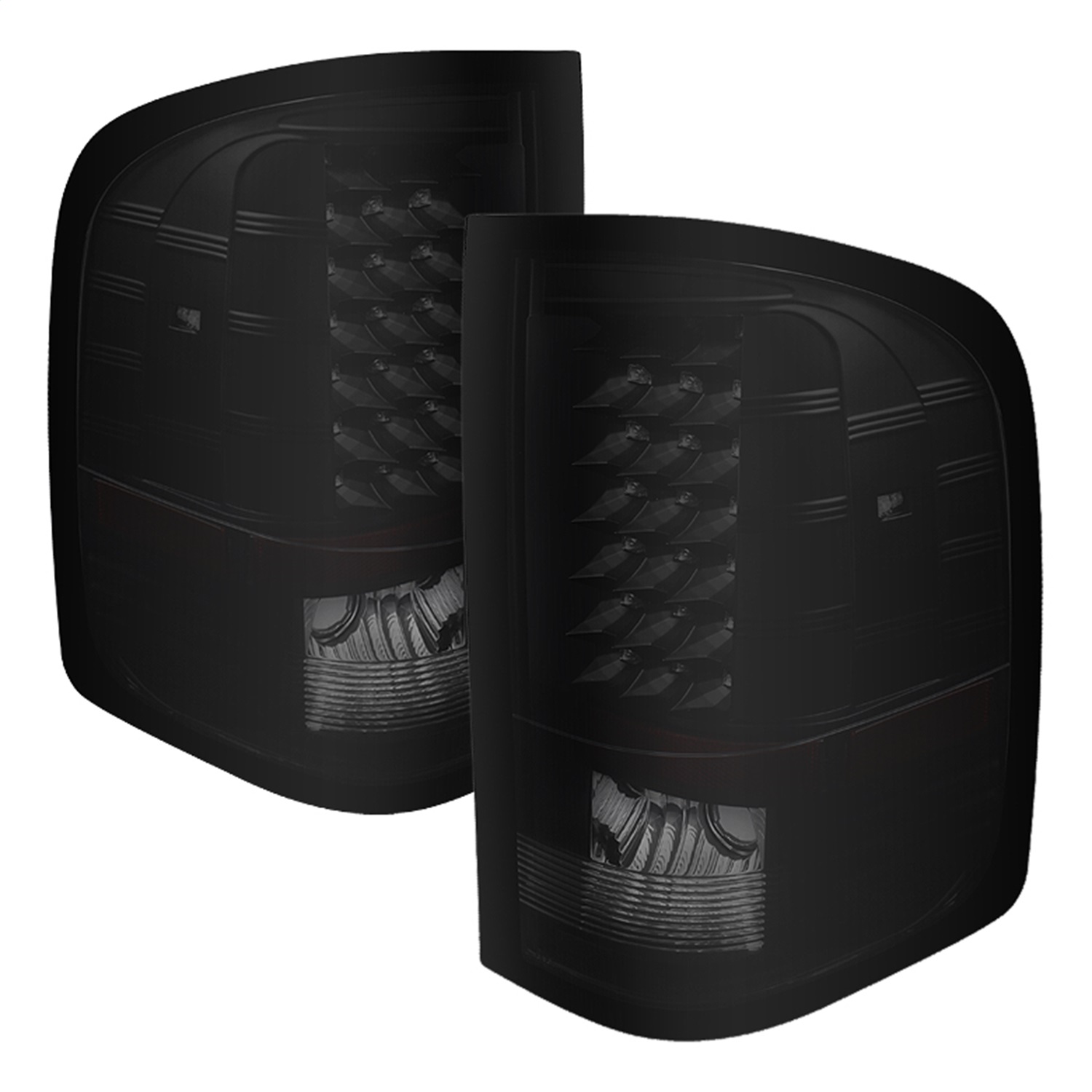 AM xTune Chevy Silverado 07-13 Does Not Fit Model With Reverse Bulb 921 LED Tail Lights Black SKU SP5077493
