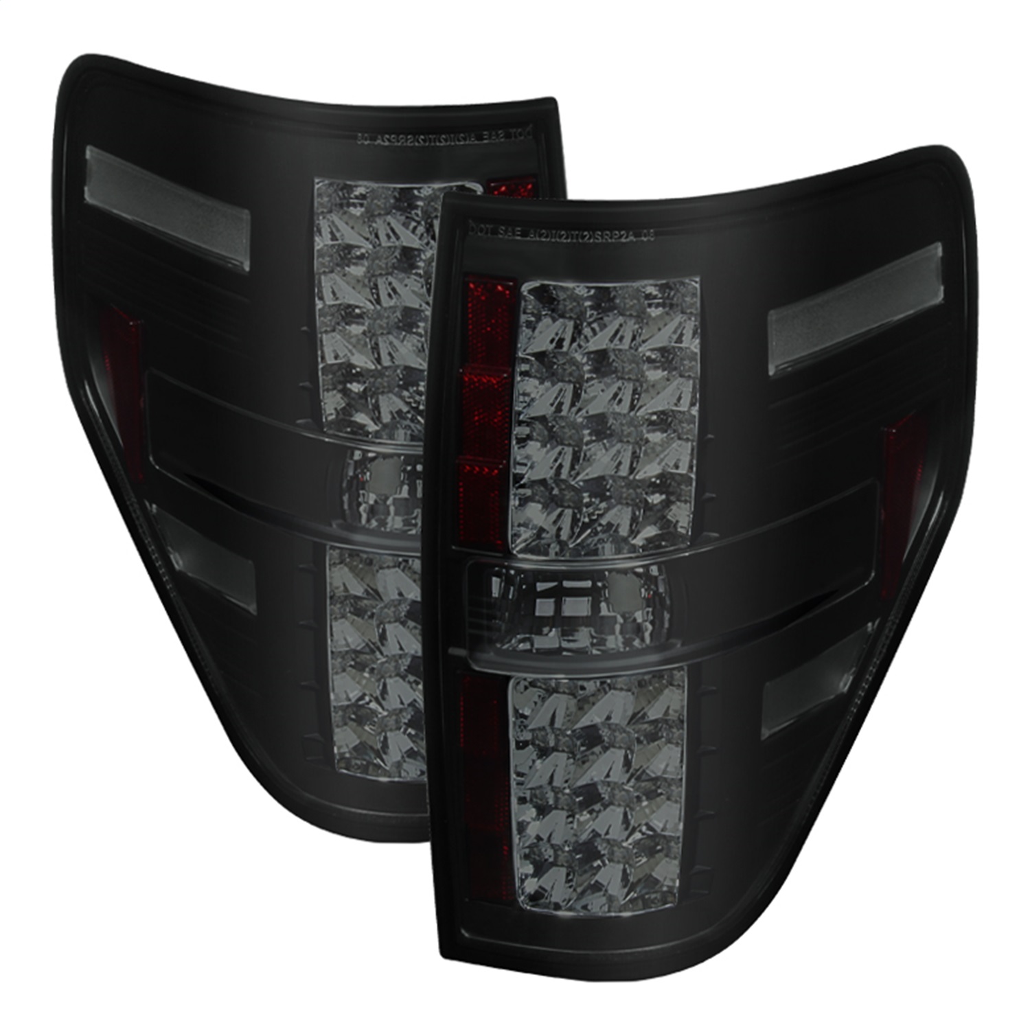 AM Spyder Ford F150-09-14 LED Tail Lights Black Smoke SKU SP5078148