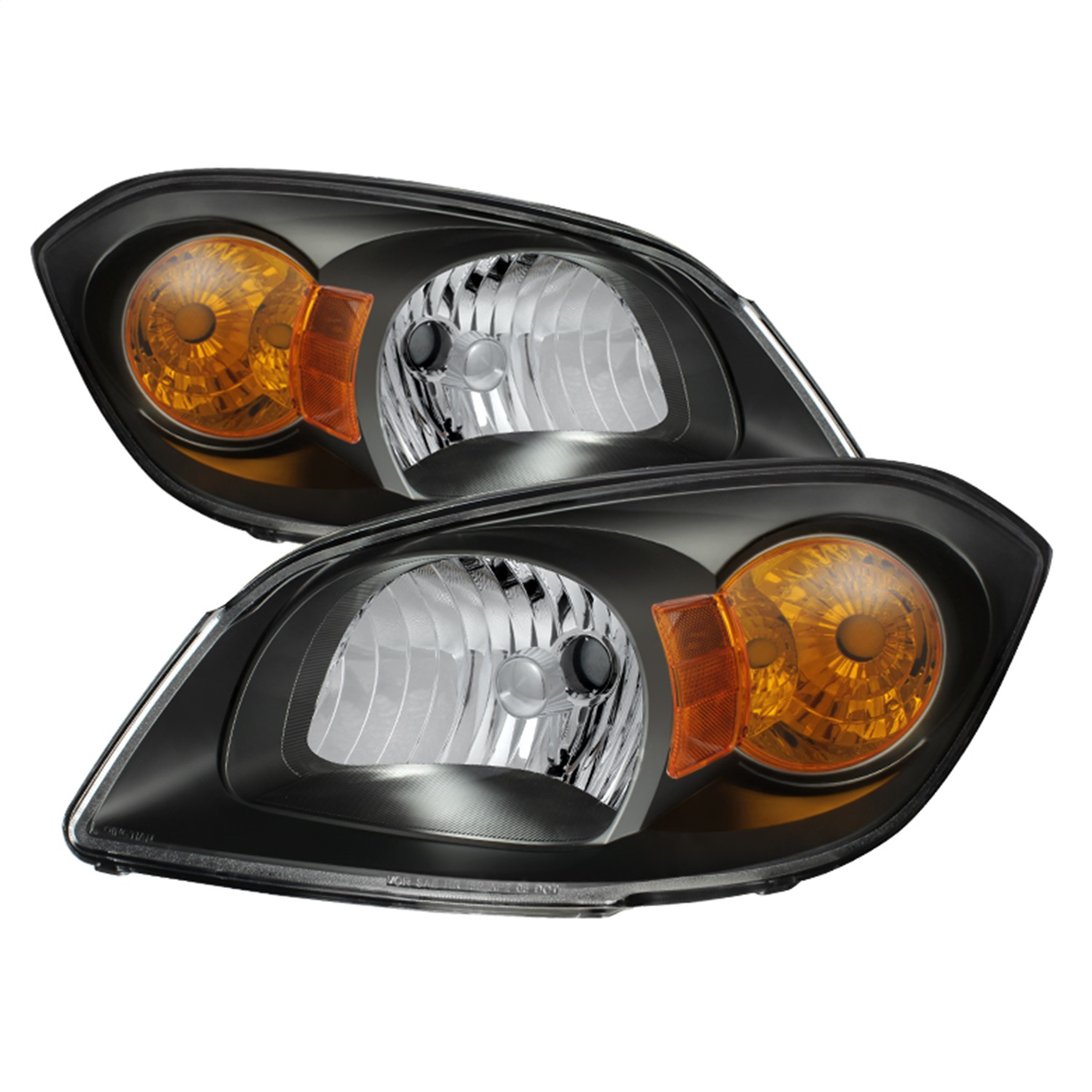 AM Spyder Chevy Cobalt 05-10 Pontiac G5-07-09 Pontiac Pursuit 05-06 Crystal Headlights Black SKU SP5079794
