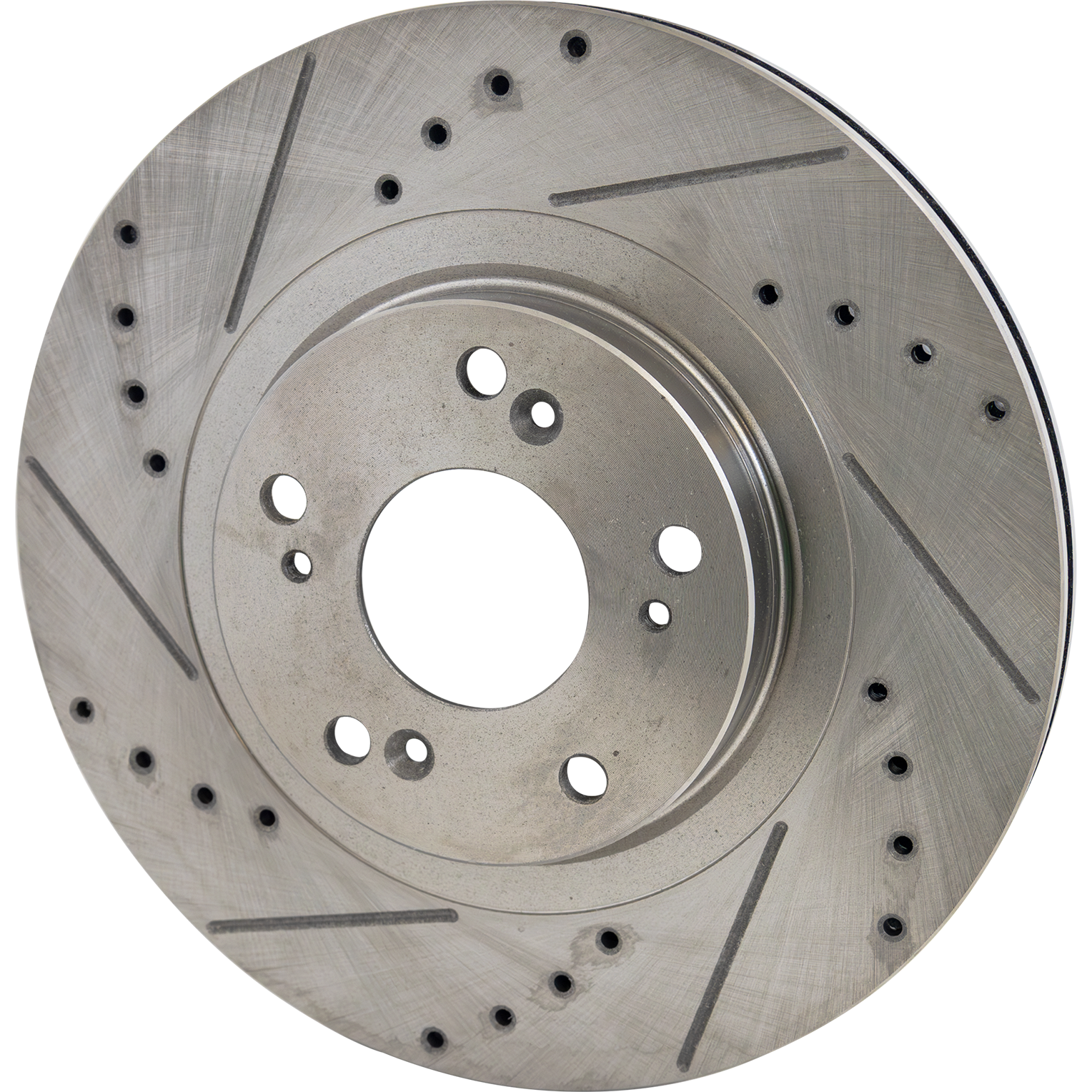 AM CSX 07-10 RSX 02-06 CIVIC 06-15 FRONT BRAKE DISC RH=LH Cross drilled and Slotted SKU STPA27110036DRS OEM 19373-31347-31381-145557-60059