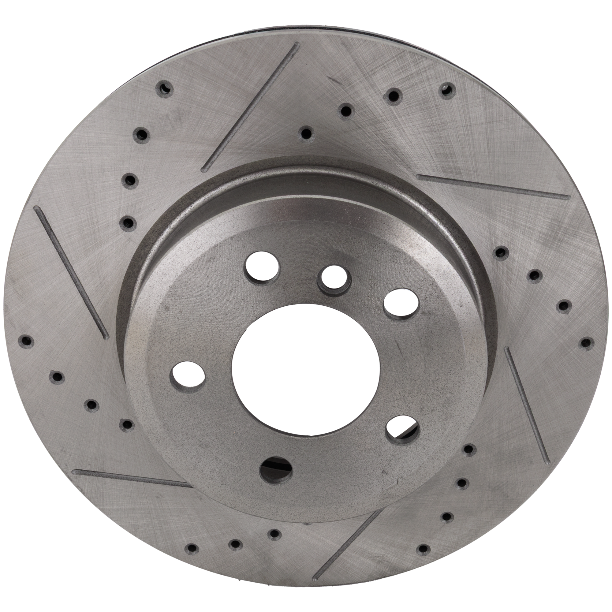 AM X3-04-10 FRONT BRAKE DISC RH=LH Cross drilled and Slotted SKU STPB27110057DRS OEM 34284-45410-900556-980397-6003