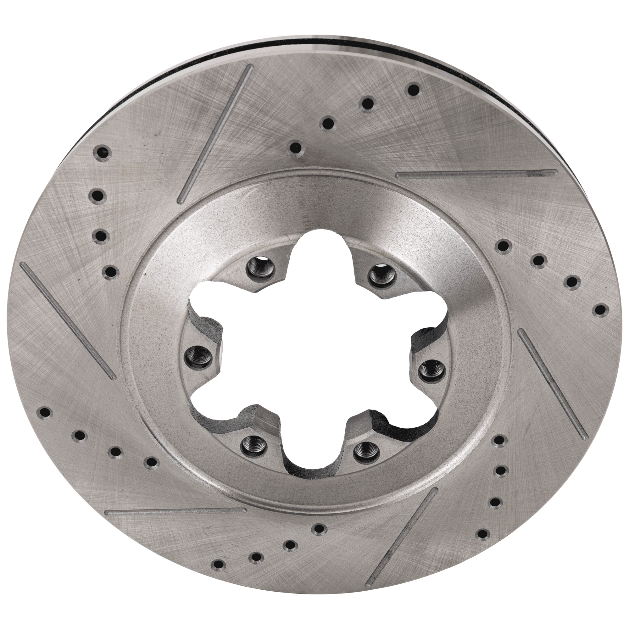 AM COLORADO CANYON 09-12 FRONT BRAKE DISC RH=LH Cross drilled and Slotted SKU STPC27110036DRS OEM 41244-55162-850093-900634-6004
