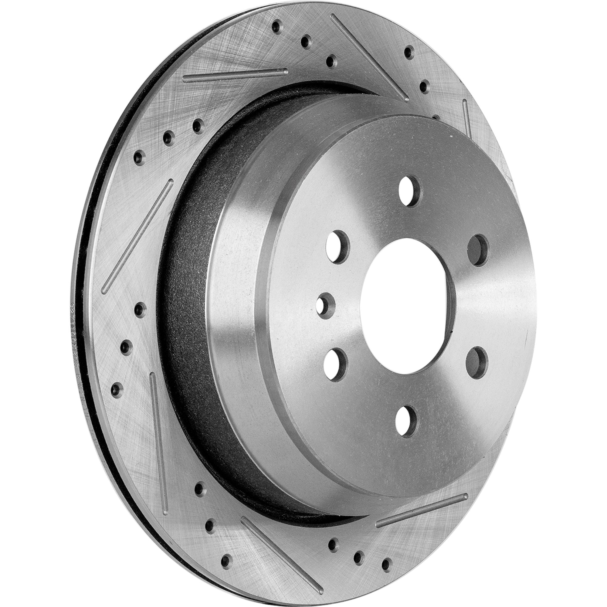 AM COLORADO CANYON 15-22 REAR BRAKE DISC RH=LH Cross drilled and Slotted Vented 6 Lugs SKU STPC27110038DRS OEM 41323-72036-850480-60048063-58