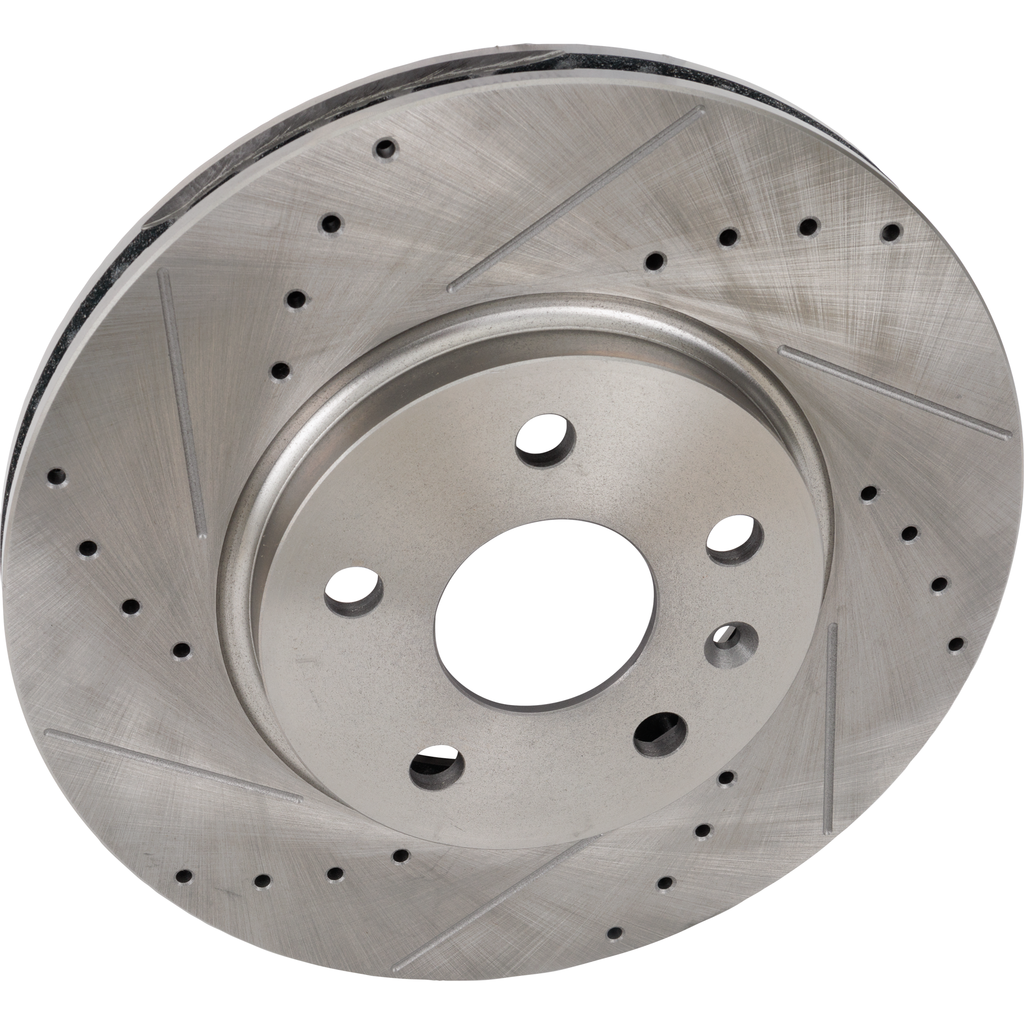 AM CTS 08-14 FRONT BRAKE DISC RH=LH Cross drilled and Slotted SKU STPC27110055DRS OEM 41247-55157-850103-900504-6004