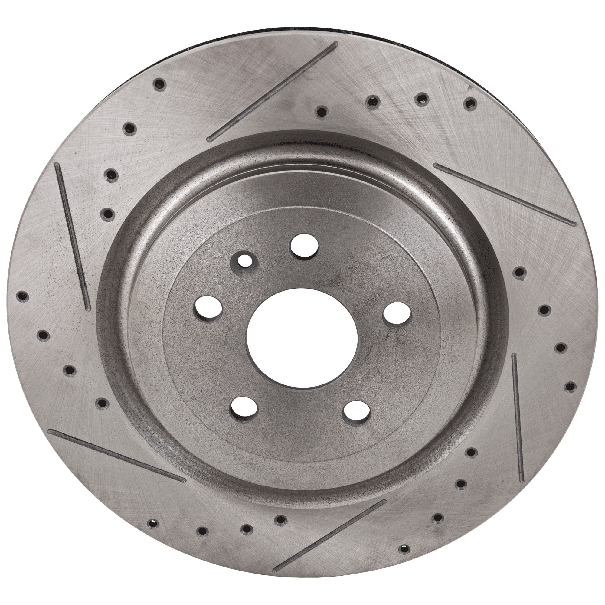 AM CTS 09-19 CAMARO 10-20 REAR BRAKE DISC RH=LH Cross drilled and Slotted SKU STPC27110059DRS OEM 41251-55163-493117-850153-9007