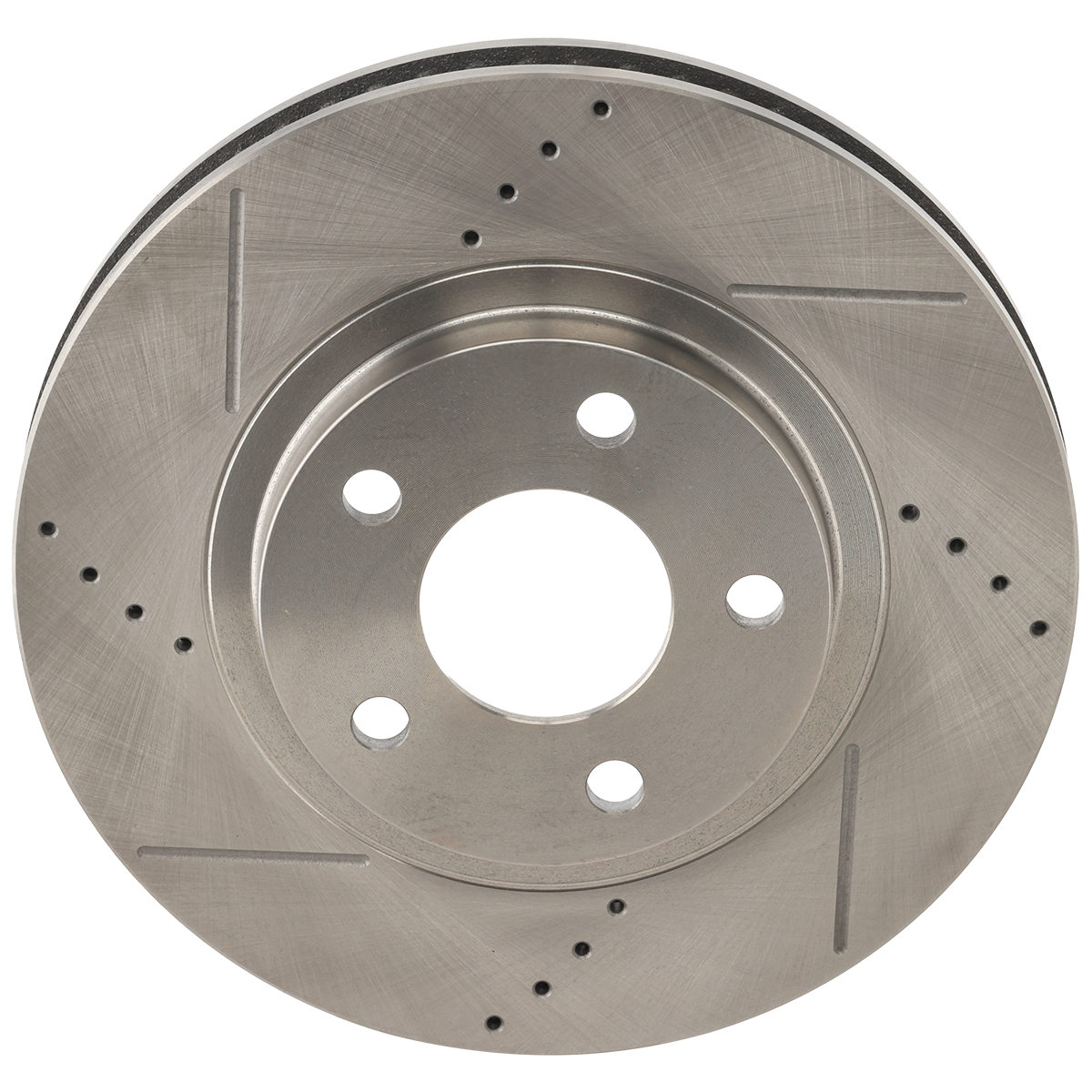 AM PARK AVENUE 97-05 ELDORADO 97-02 FRONT BRAKE DISC RH=LH Cross drilled and Slotted Vented 5 Lugs SKU STPC27110064DRS OEM 19902-55034-56641-65935-101703