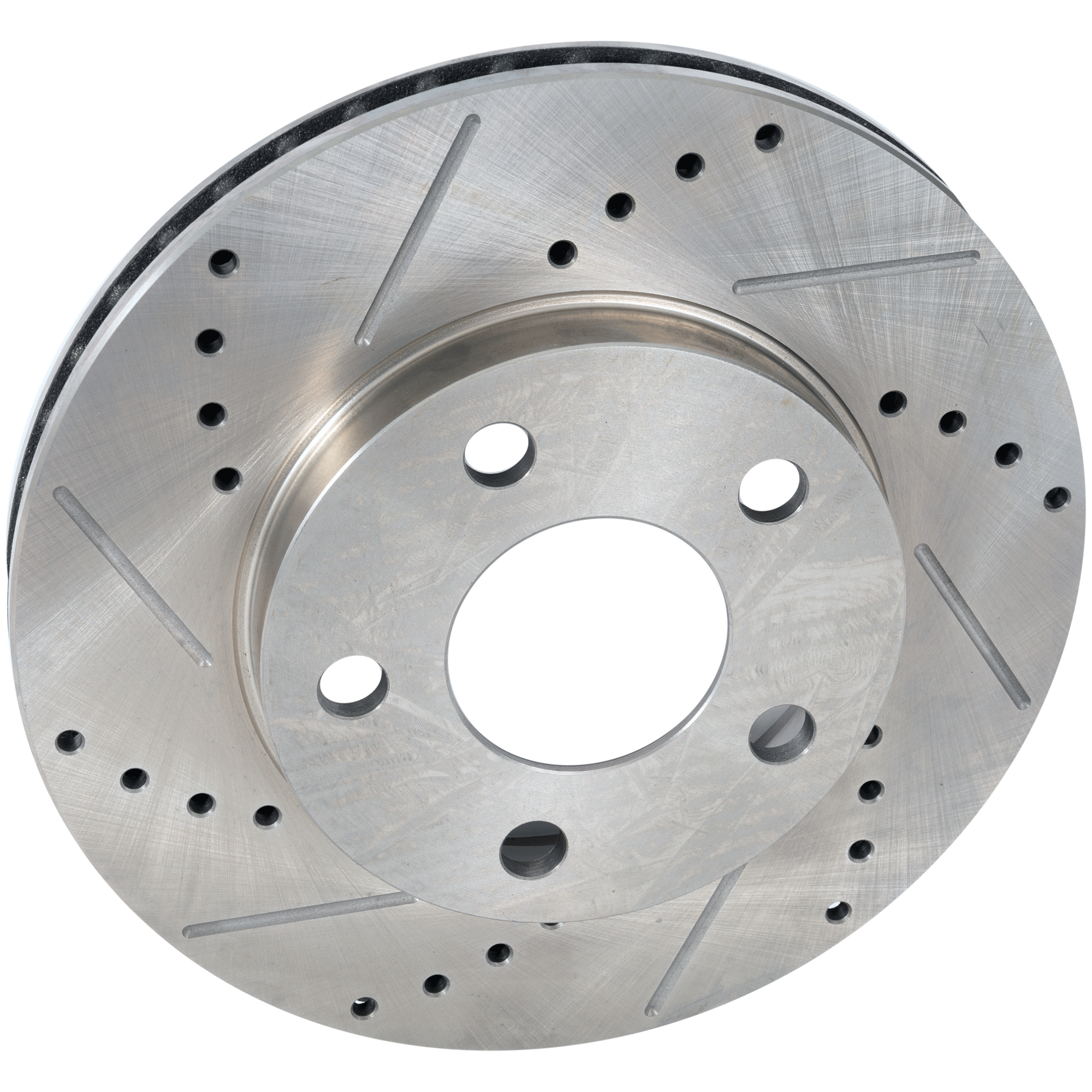 AM MALIBU 97-03 GRAND AM 99-05 FRONT BRAKE DISC RH=LH Cross drilled and Slotted SKU STPC27110082DRS OEM 19836-27137-55040-56655-65950