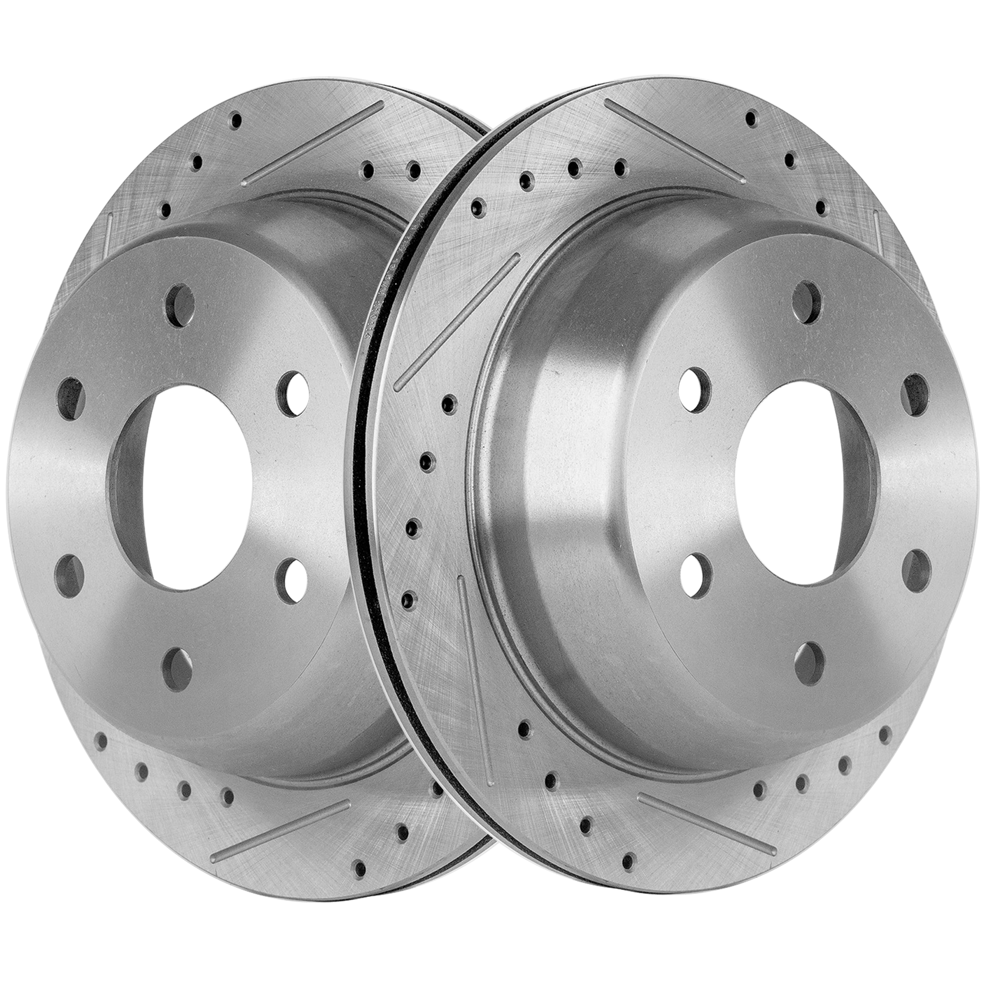 AM SILVERADO 1500 SIERRA 1500-99-06 TAHOE YUKON 00-02 REAR BRAKE DISC RH AND LH Performance Rotor Drilled and Slotted SKU STPC27110097DS