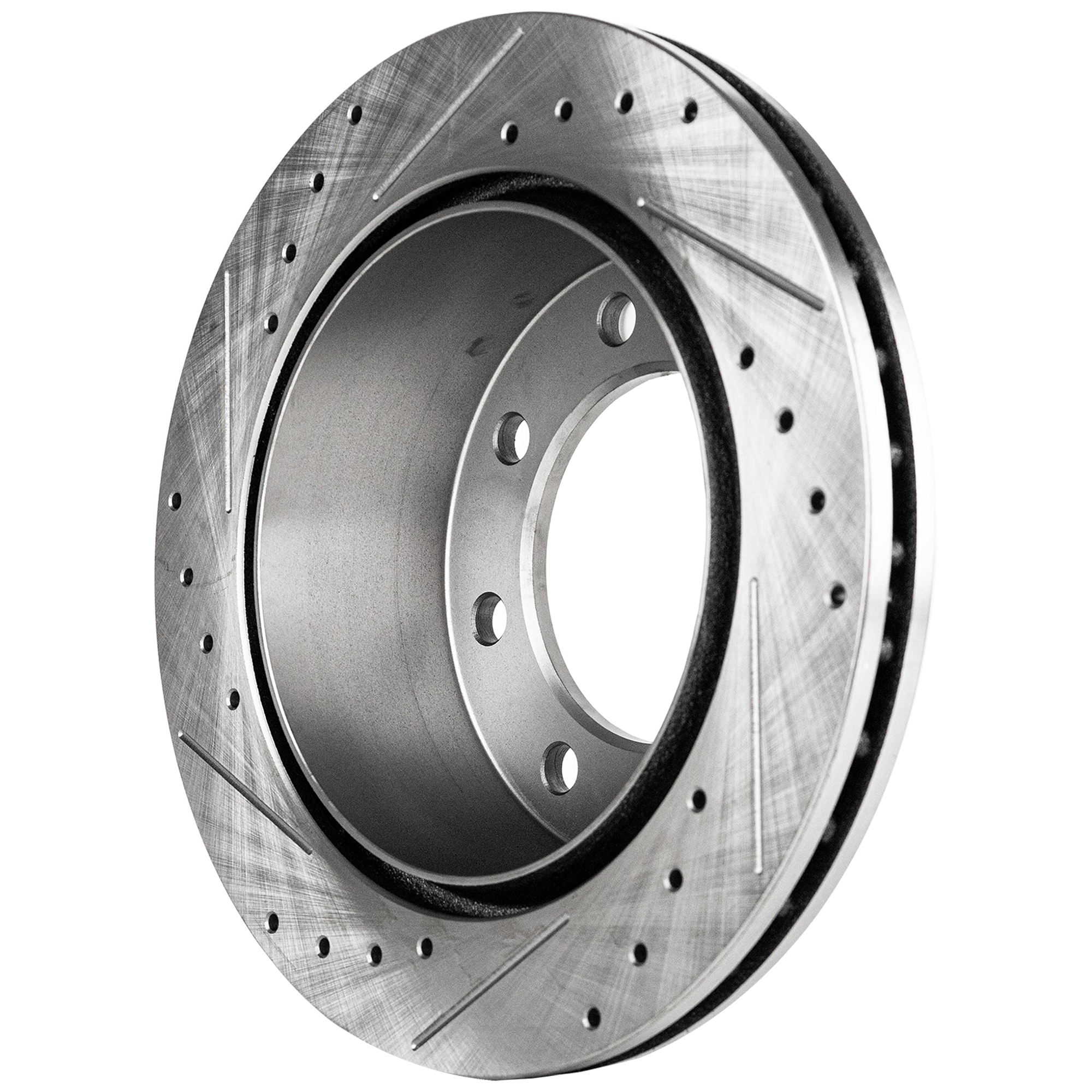 AM SILVERADO SIERRA 99-10 REAR BRAKE DISC RH=LH Cross drilled and Slotted Vented 8 Lugs Performance Rotor SKU STPC27110098DRS OEM 19952-55055-56828-86828-101008