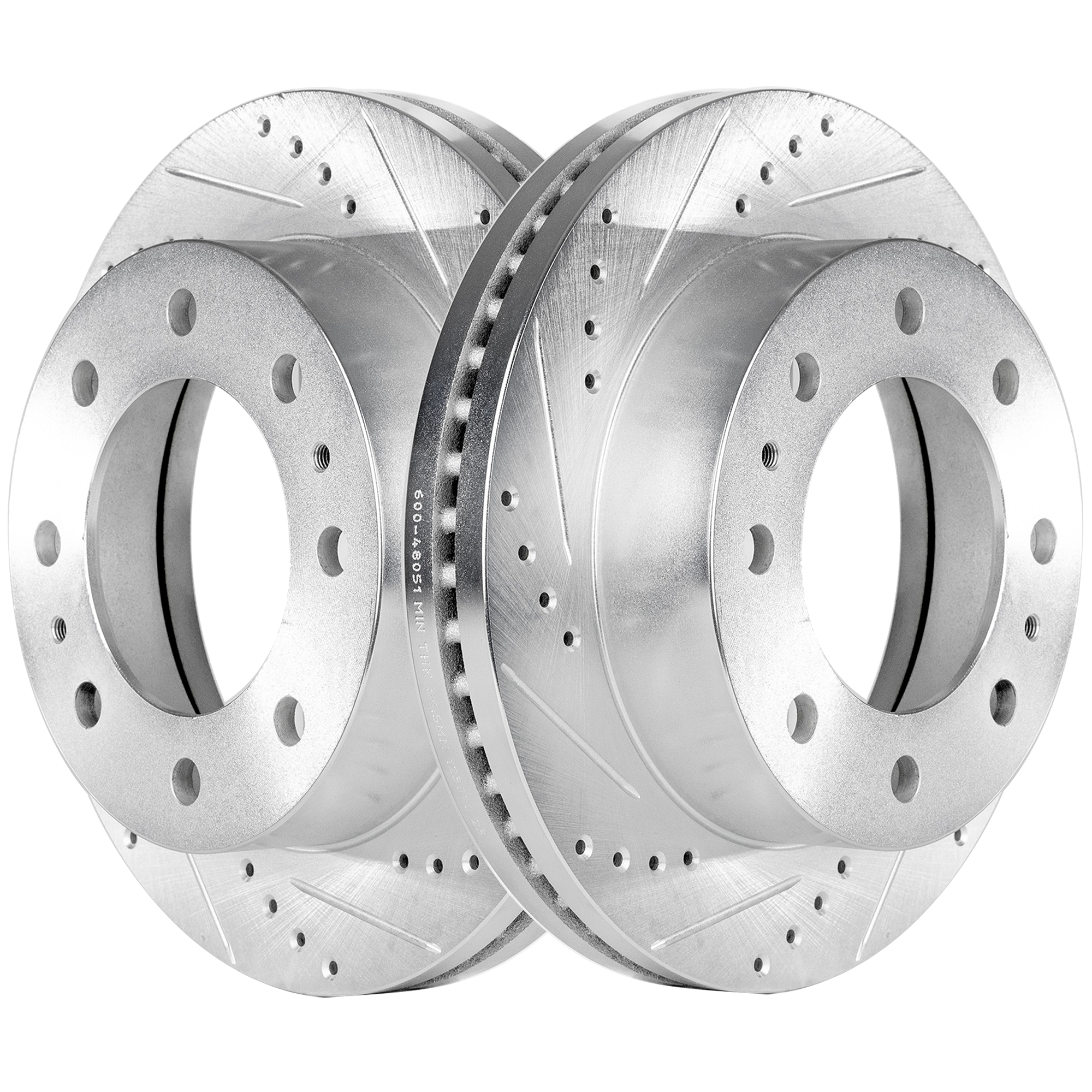 AM SILVERADO SIERRA 01-10 AVALANCHE 2500-02-04 EXPRESS SAVANNA VAN 03-21 FRONT BRAKE DISC RH AND LH Cross drilled and Slotted SKU STPC27110101DS