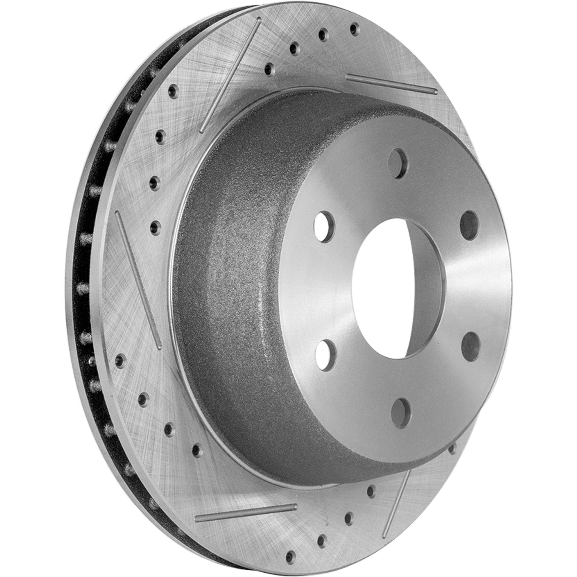 AM TAHOE YUKON XL 00-06 EXPRESS 1500 SAVANA 1500-03-14 REAR BRAKE DISC RH=LH Cross drilled and Slotted Vented 6 Lugs SKU STPC27110113DRS OEM 90048041-580165FZN