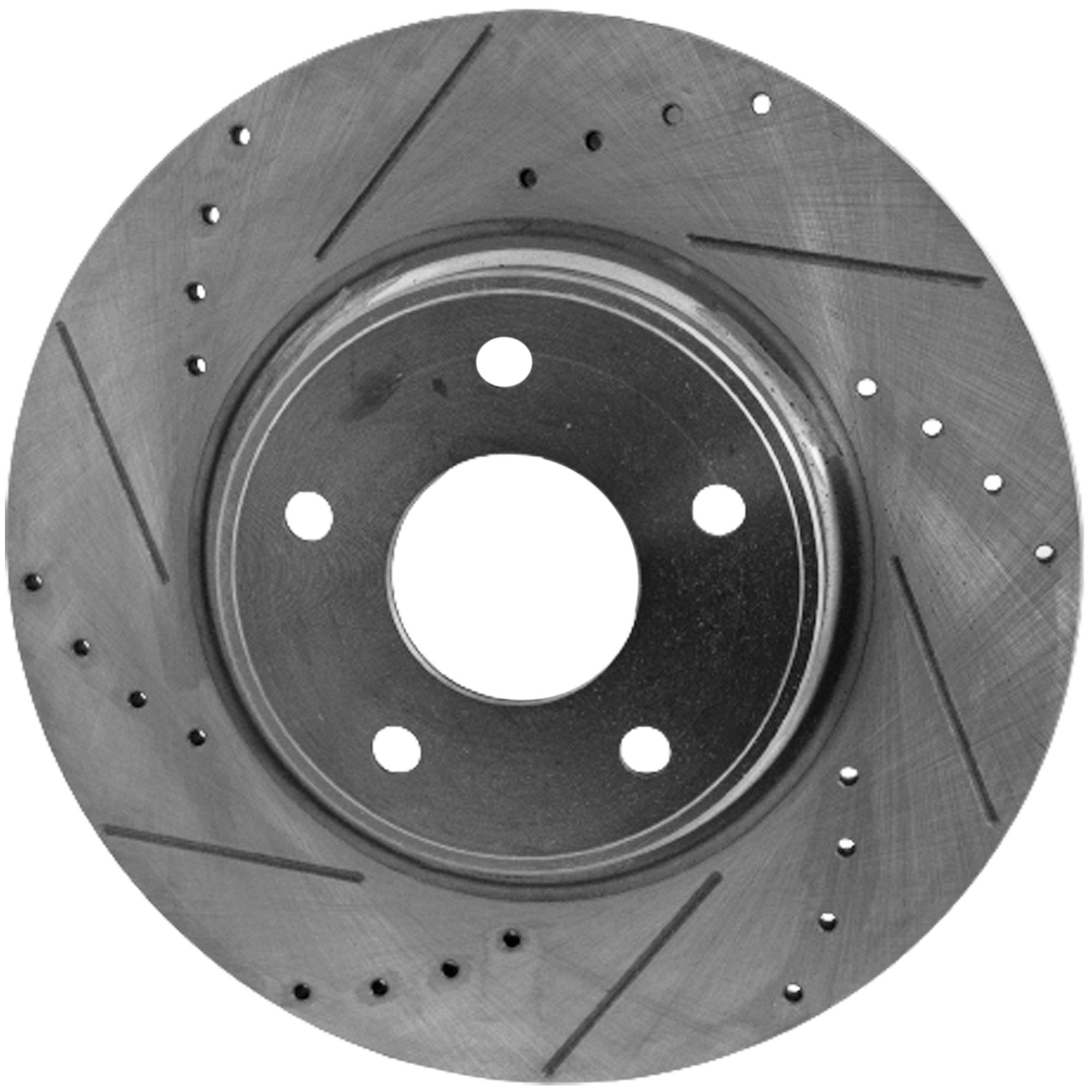 AM GRAND CARAVAN 12-20 TOWN COUNTRY 12-16 REAR BRAKE DISC RH=LH Cross drilled and Slotted Solid 5 Lugs SKU STPD27110020DRS OEM 43180-53069-780965-850314-6004