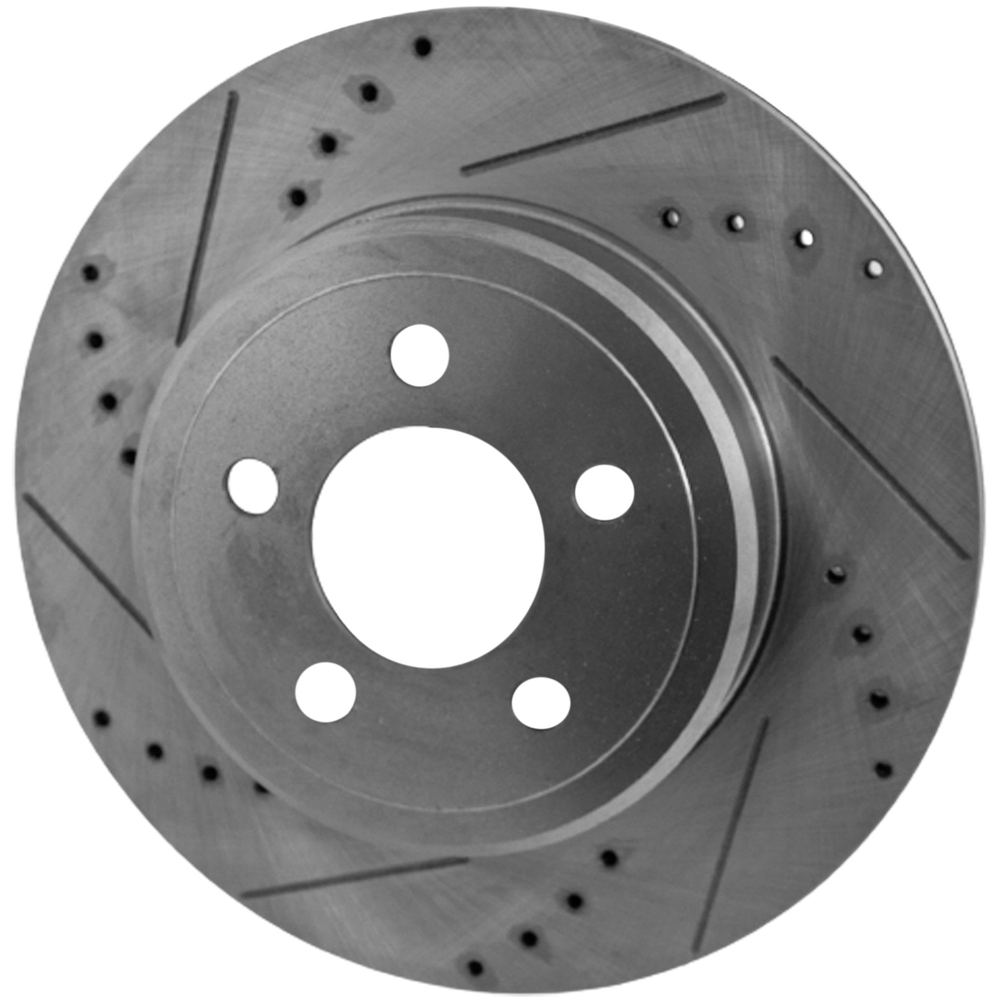 AM CHRYSLER 300-05-20 MAGNUM 05-08 REAR BRAKE DISC RH=LH Cross drilled and Slotted SKU STPD27110026DRS OEM 27355-53024-145568-780257-7810
