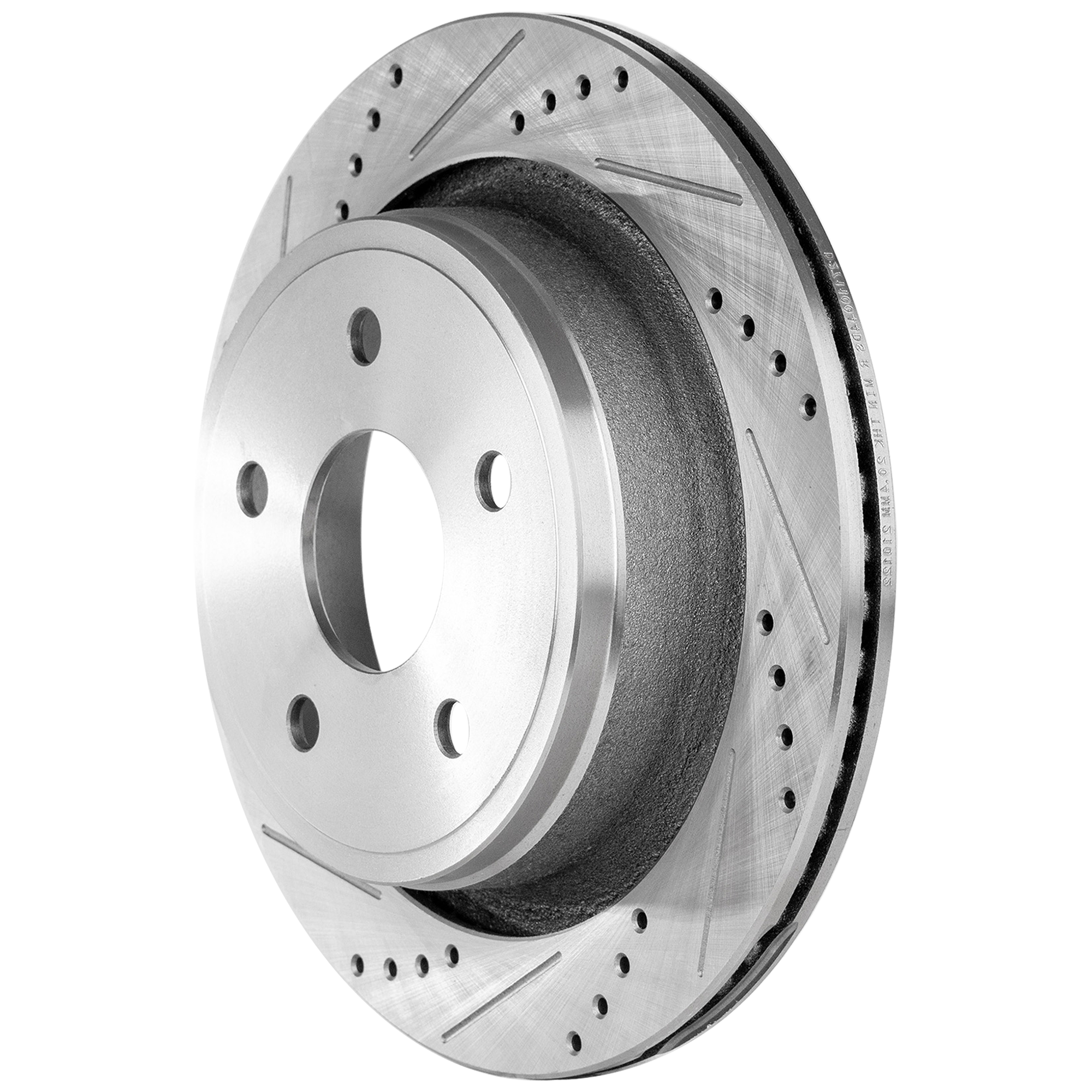 AM RAM 1500 P U 02-18 DURANGO 04-09 ASPEN 07-09 REAR BRAKE DISC RH=LH Cross drilled and Slotted SKU STPD27110044DRS OEM 19335-53006-67054-145365-49118