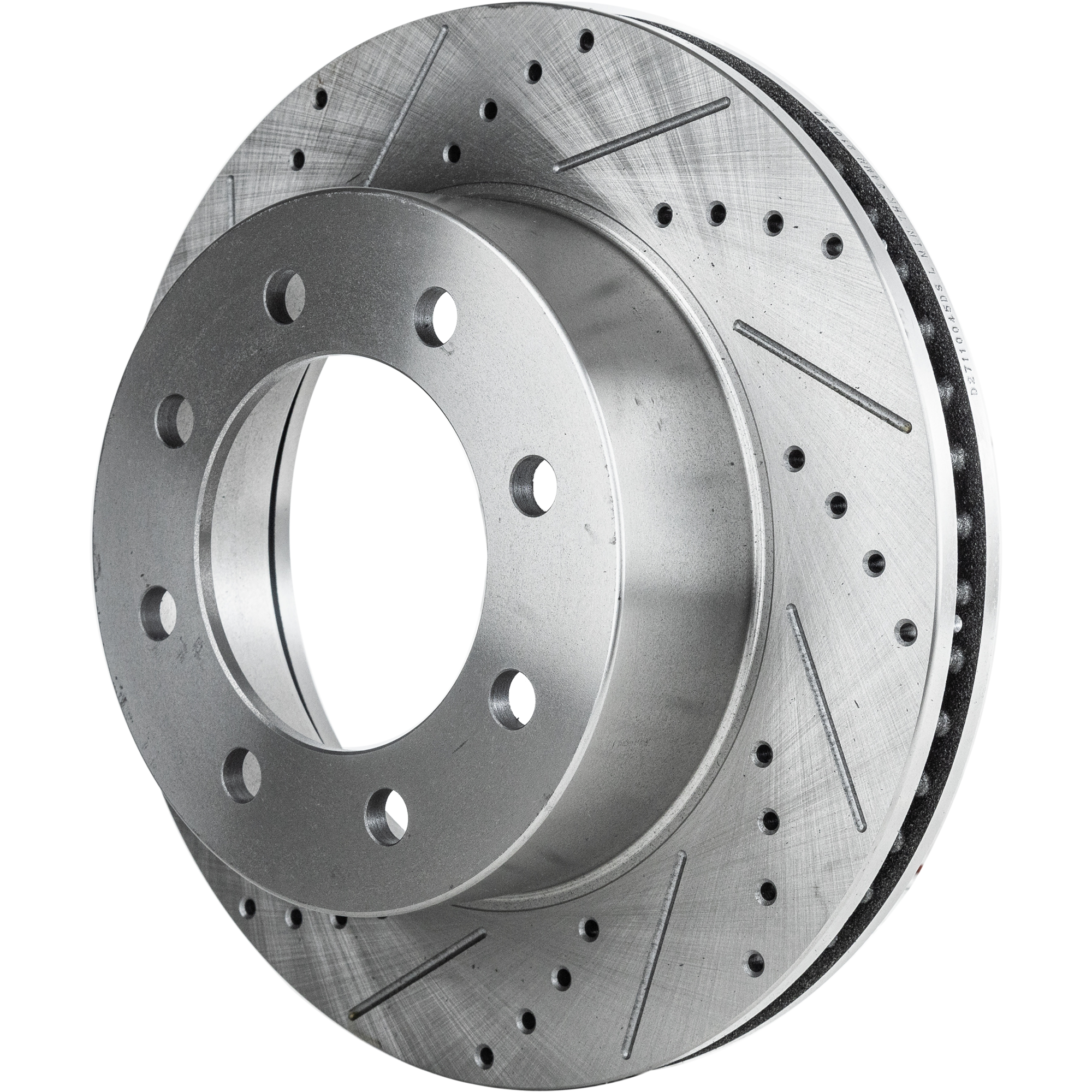 AM RAM FULL SIZE P U 03-08 FRONT BRAKE DISC RH=LH Cross drilled and Slotted SKU STPD27110045DRS OEM 2413-53012-145456-48880143-600
