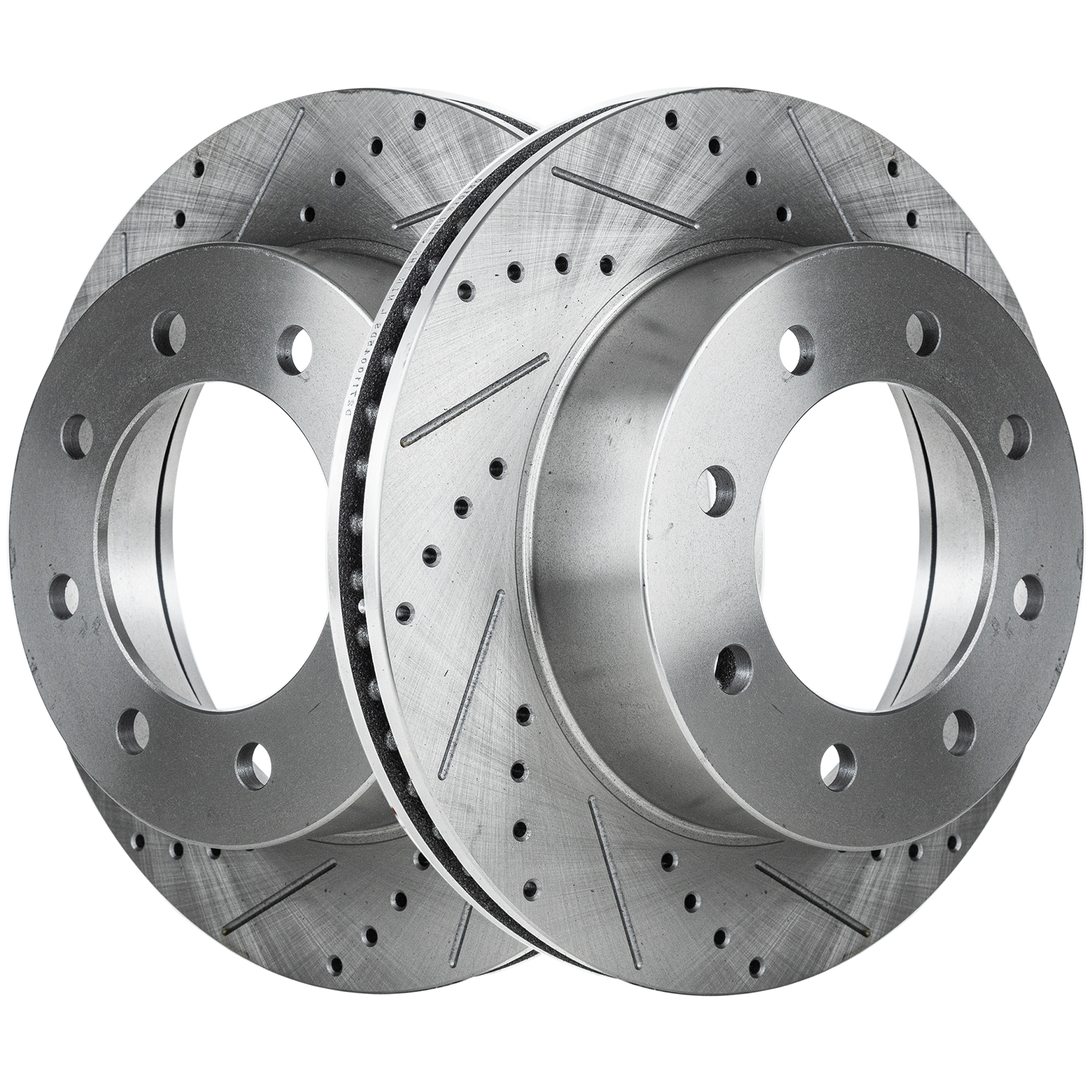 AM RAM FULL SIZE P U 03-08 FRONT BRAKE DISC RH AND LH Performance Rotor Drilled and Slotted SKU STPD27110045DS