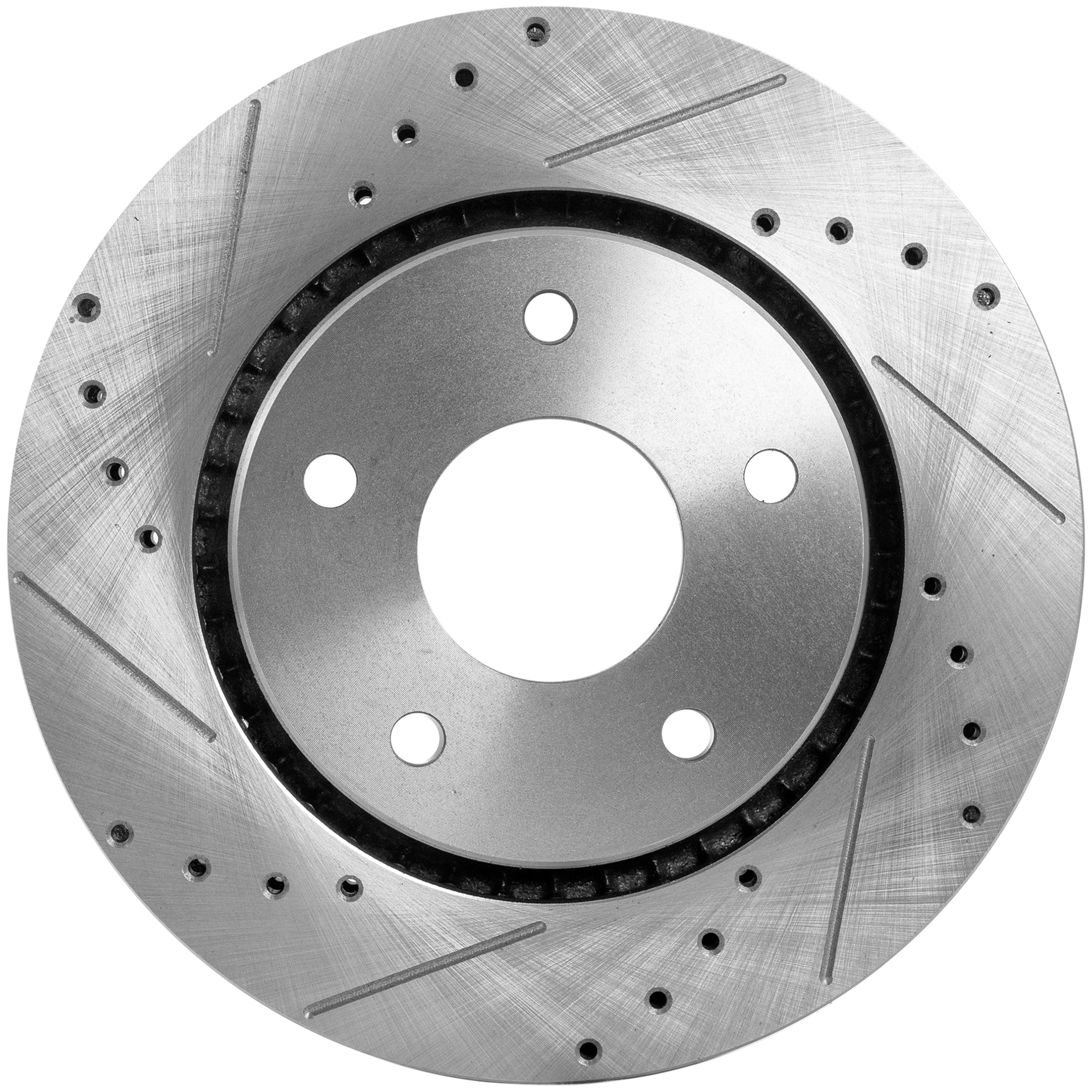 AM TOWN COUNTRY GRAND CARAVAN 08-16 FRONT BRAKE DISC RH=LH Cross drilled and Slotted Vented 5 Lugs SKU STPD27110053DRS OEM 19301-43166-43537-53051-53052