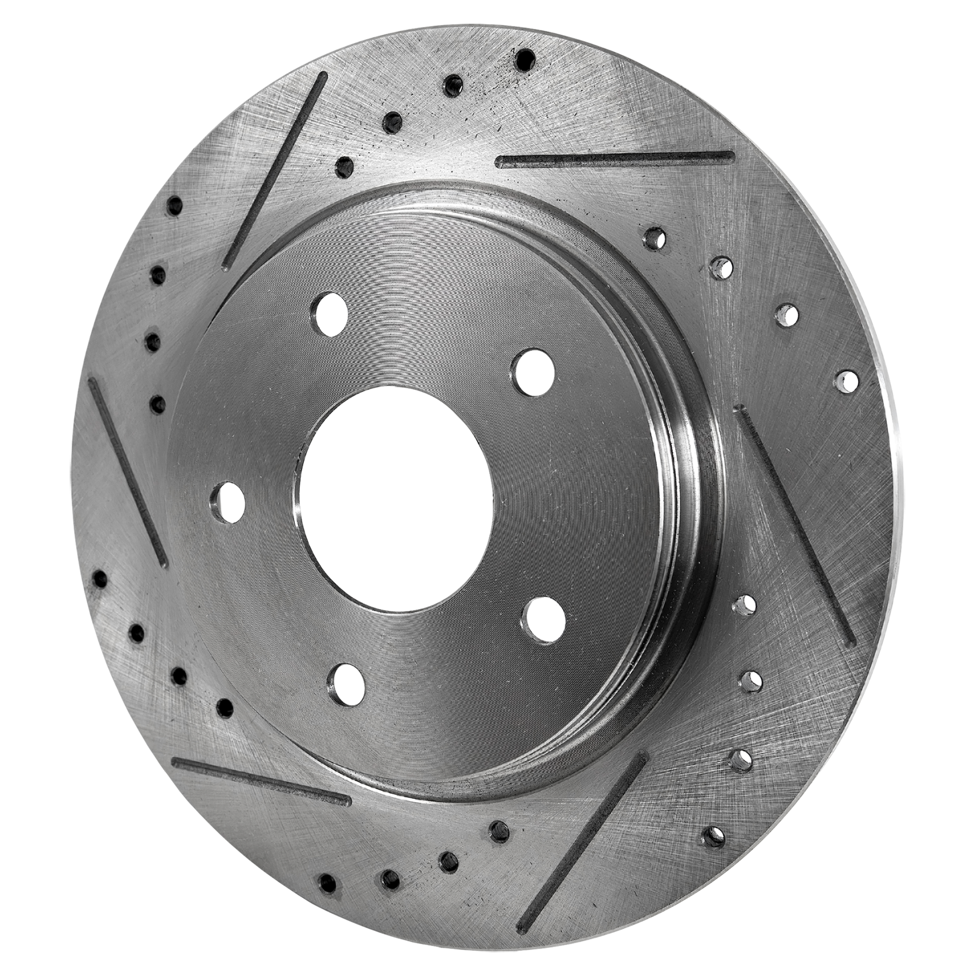 AM GRAND CARAVAN TOWN COUNTRY 08-16 REAR BRAKE DISC RH=LH Cross drilled and Slotted Solid 5 Lugs SKU STPD27110054DRS OEM 19302-43167-43538-53050-63052