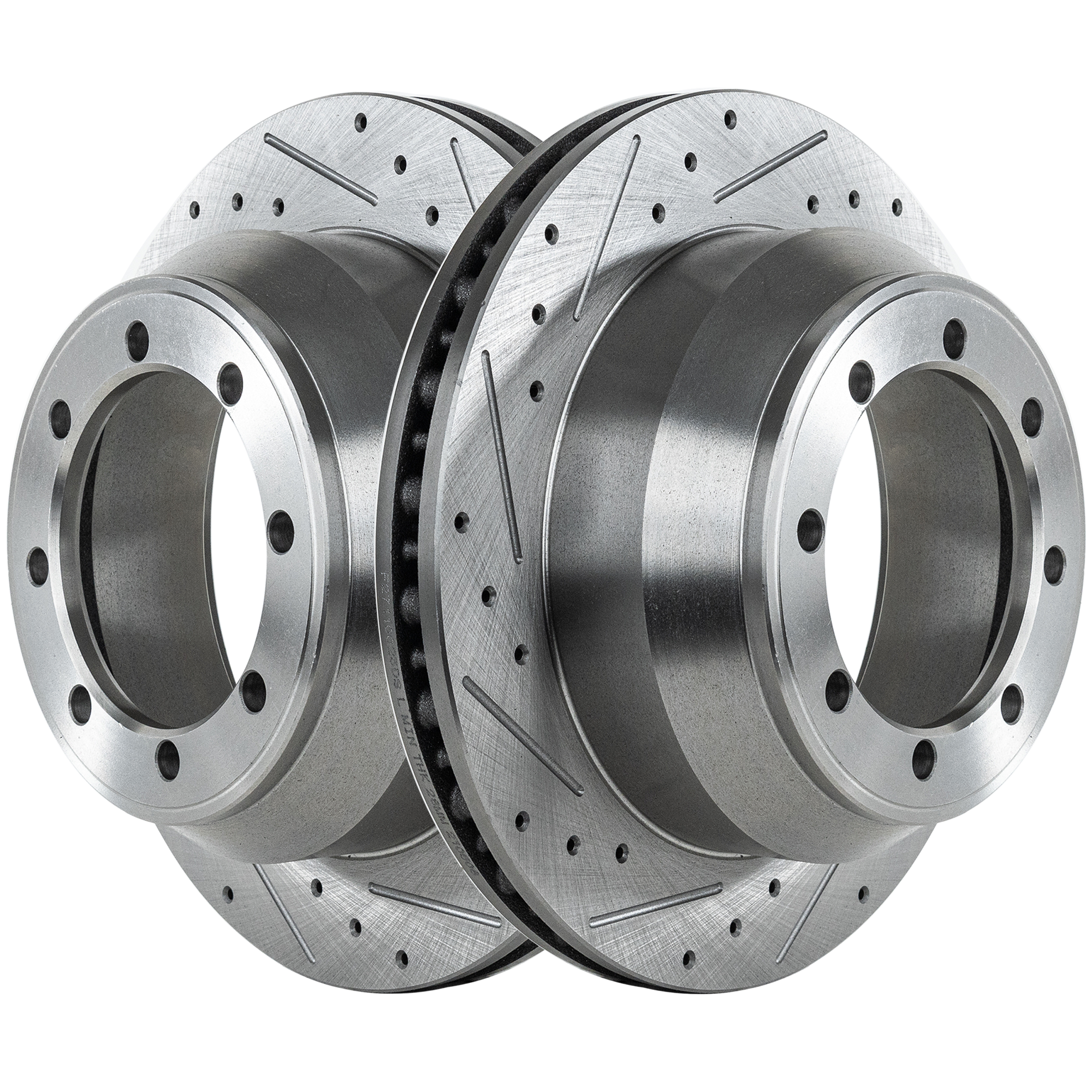 AM F 150-00-03 E 350 SUPER DUTY 99-07 REAR BRAKE DISC RH AND LH Performance Rotor Drilled and Slotted SKU STPF27110023DS OEM 66834FZN