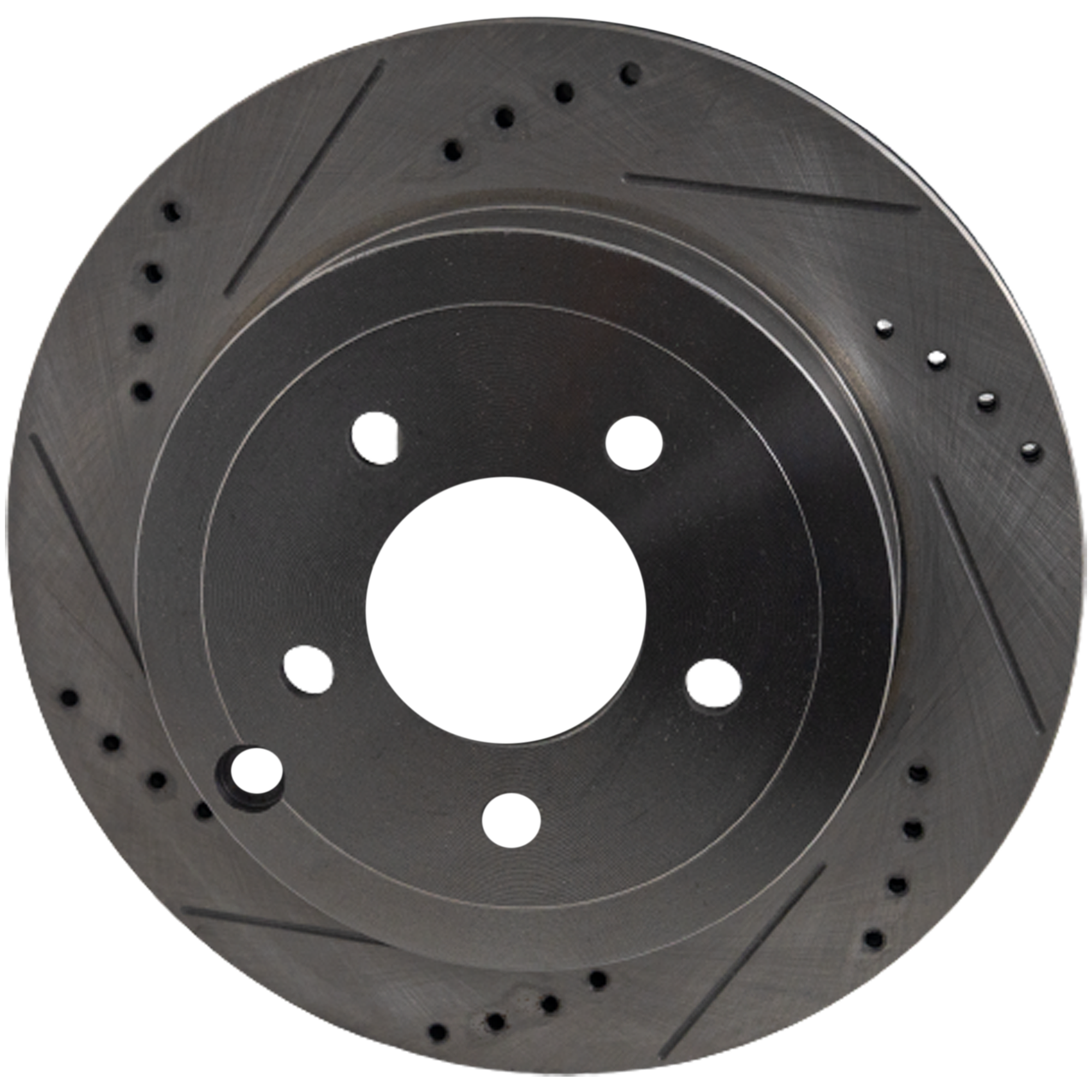 AM EDGE MKX 07-10 REAR BRAKE DISC RH=LH Cross drilled and Slotted SKU STPF27110027DRS OEM 42256-54156-60355-900300-60054