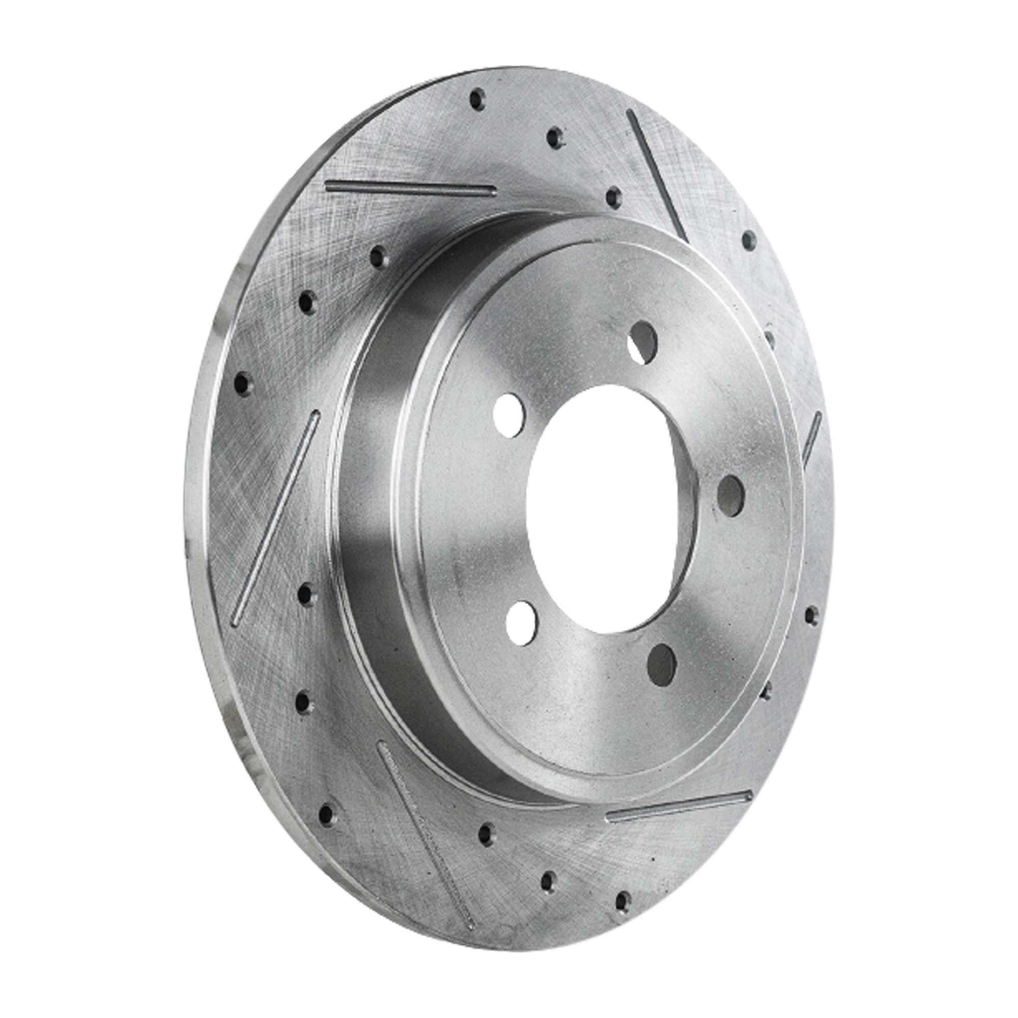 AM EXPLORER MOUNTAINEER 02-10 REAR BRAKE DISC RH=LH Cross drilled and Slotted Solid 5 Lugs SKU STPF27110046DRS OEM 19695-54098-65090-102122-14535