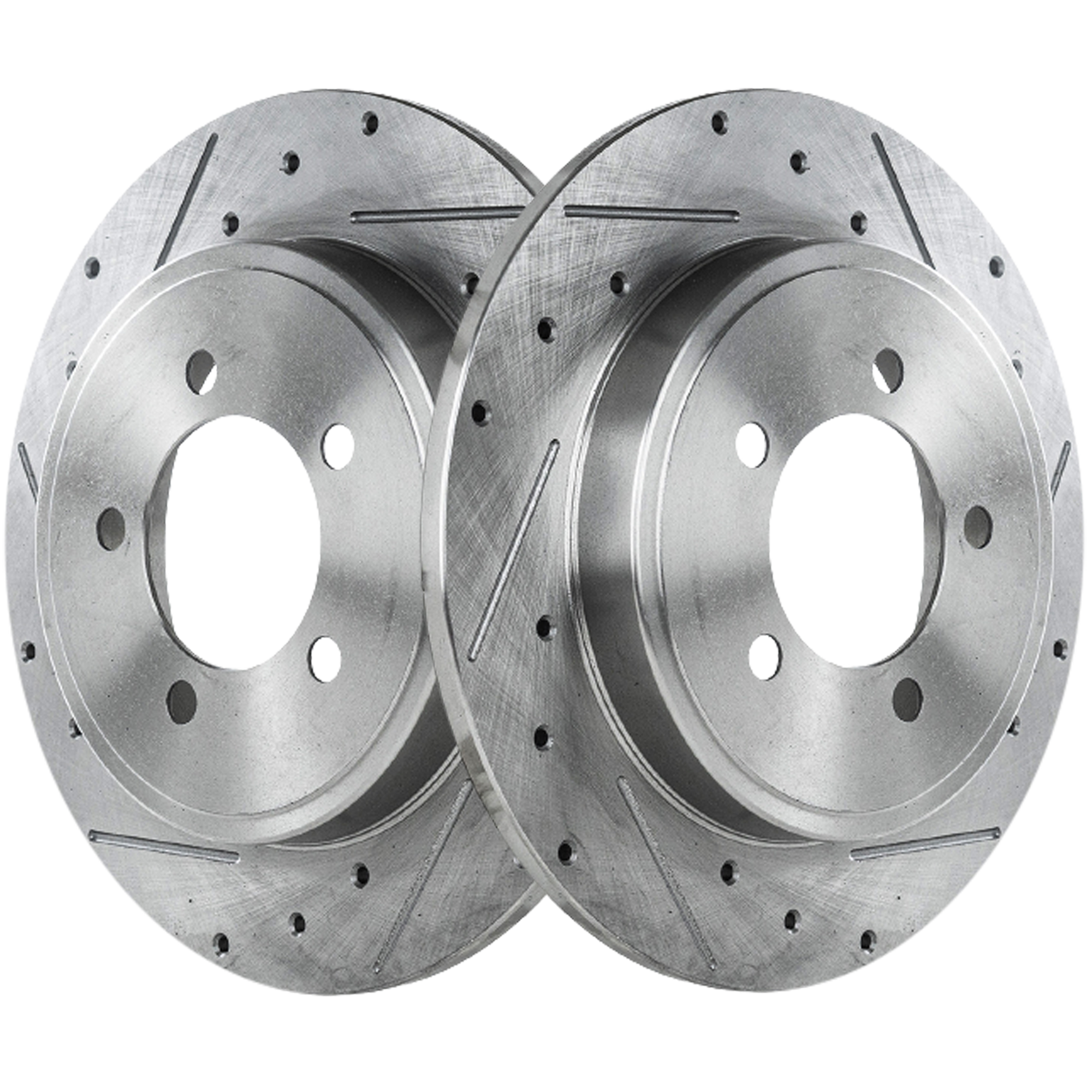 AM EXPLORER MOUNTAINEER 02-10 EXPLORER SPORT TRAC 07-10 REAR BRAKE DISC RH AND LH Performance Rotor Drilled and Slotted SKU STPF27110046DS