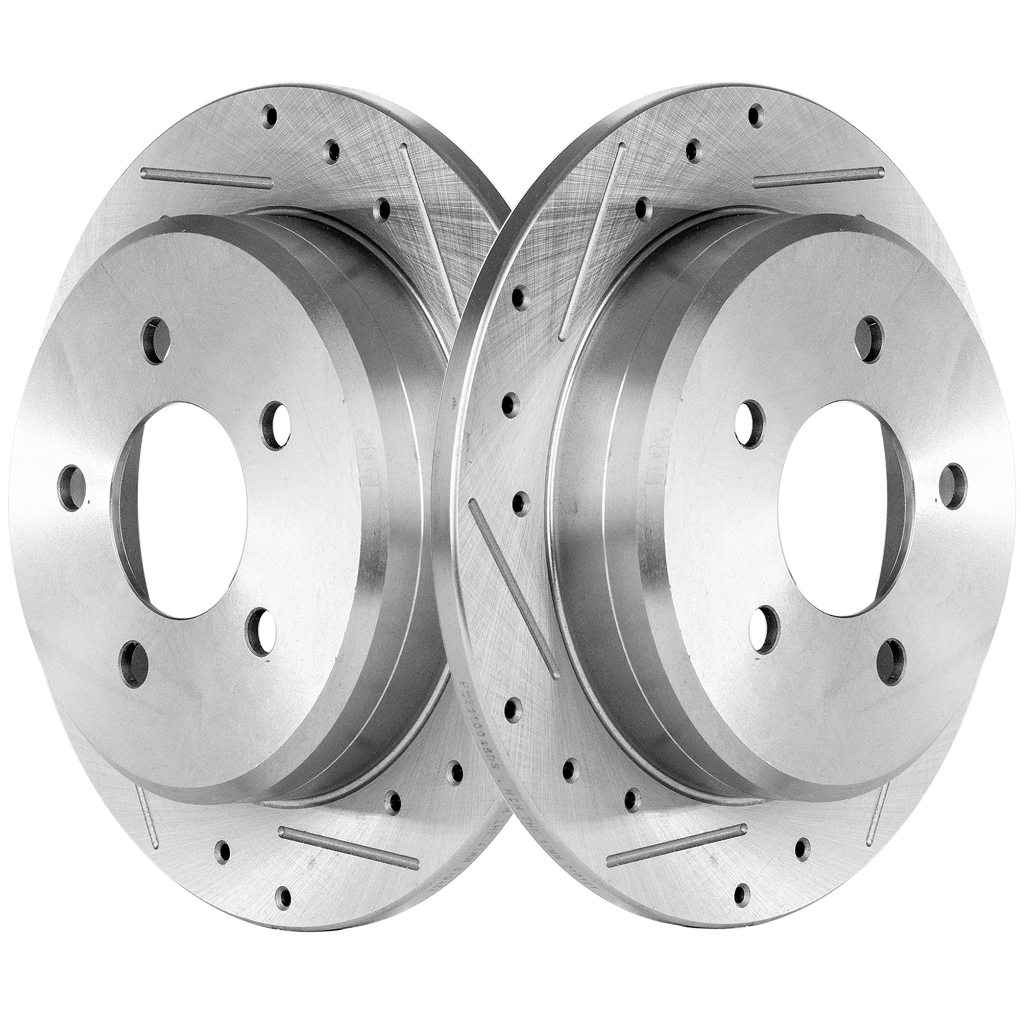 AM EXPLORER 95-01 RANGER 98-02 REAR BRAKE DISC RH AND LH Cross drilled and Slotted 5 Lugs Performance Rotor SKU STPF27110048DS OEM 19767-27045-54032-65610-66565