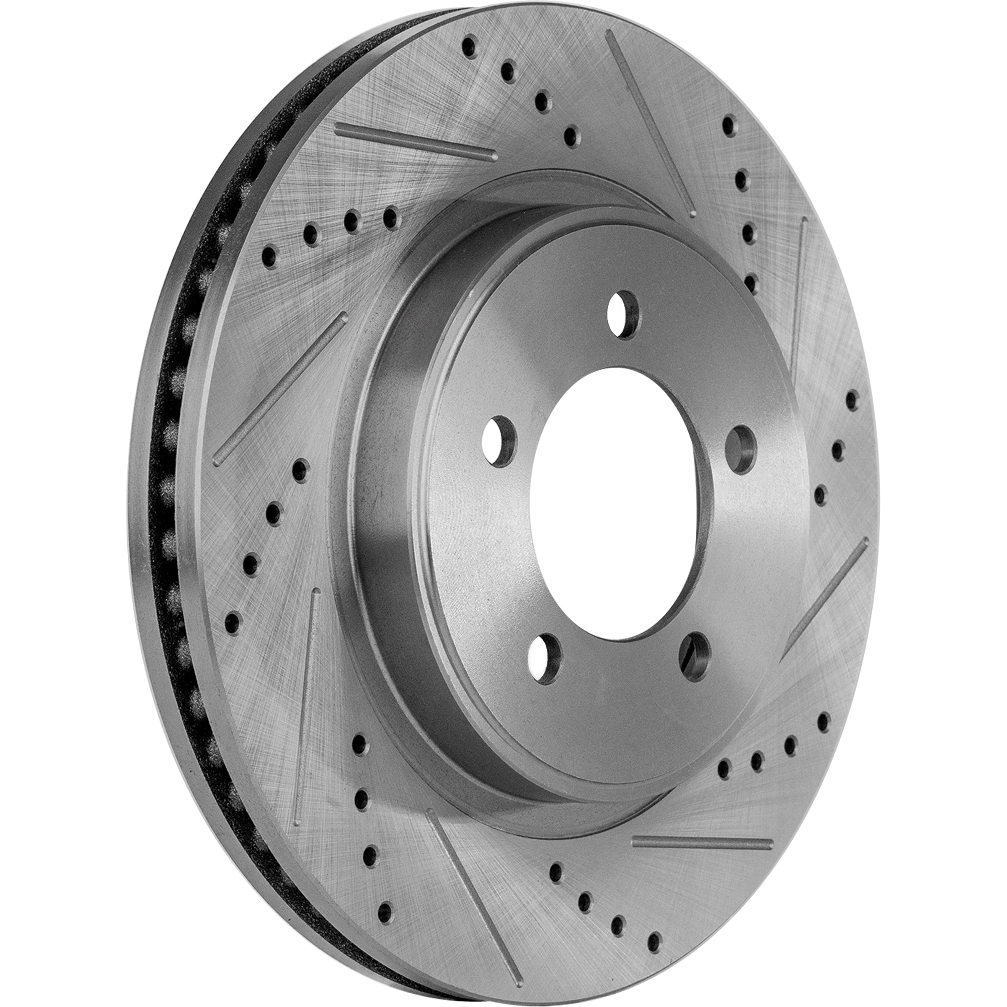 AM EXPLORER MOUNTAINEER 06-10 FRONT BRAKE DISC RH=LH Cross drilled and Slotted Vented 5 Lugs SKU STPF27110052DRS OEM 42248-54143-60054203-42248G 42