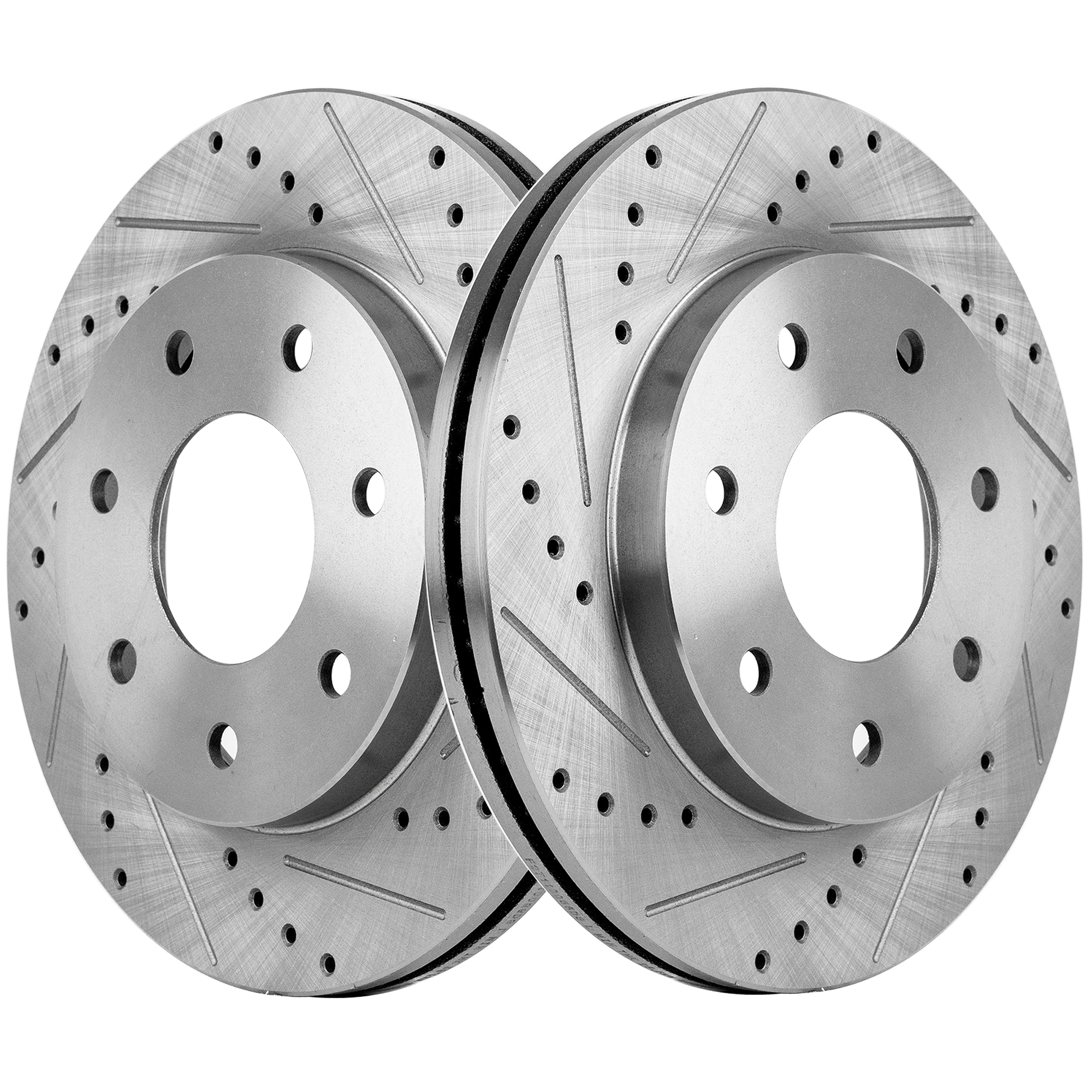 AM F 150-04-08 MARK LT 06-08 FRONT BRAKE DISC RH AND LH Drilled and Slotted 7 Lug Performance Rotor SKU STPF27110058DS OEM 541-104-925-754-888-000-000-000-000