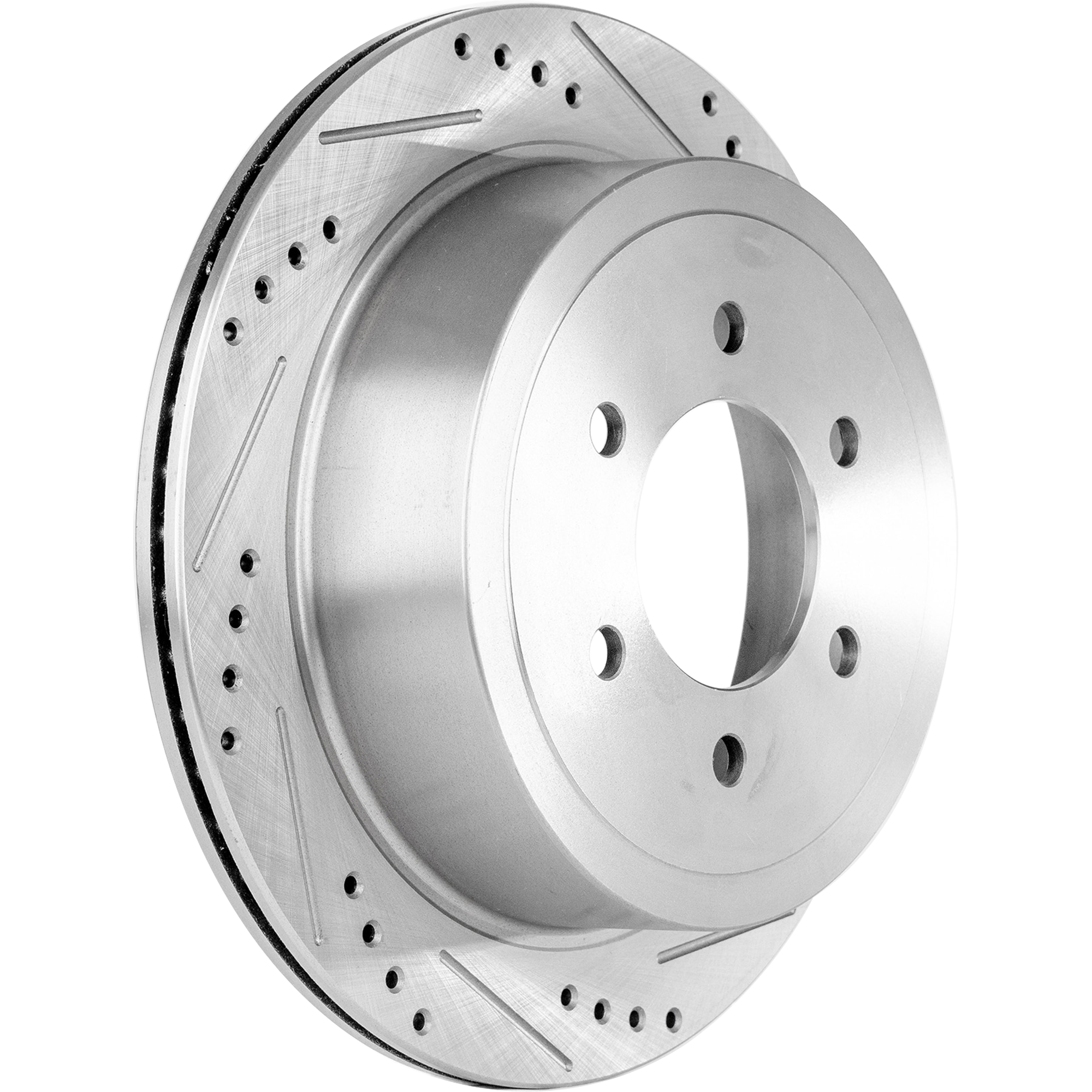 AM F 150-04-11 MARK LT 06-08 REAR BRAKE DISC RH=LH Cross drilled and Slotted Vented 6 Lugs SKU STPF27110060DRS OEM 19347-54111-145521-492535-6801