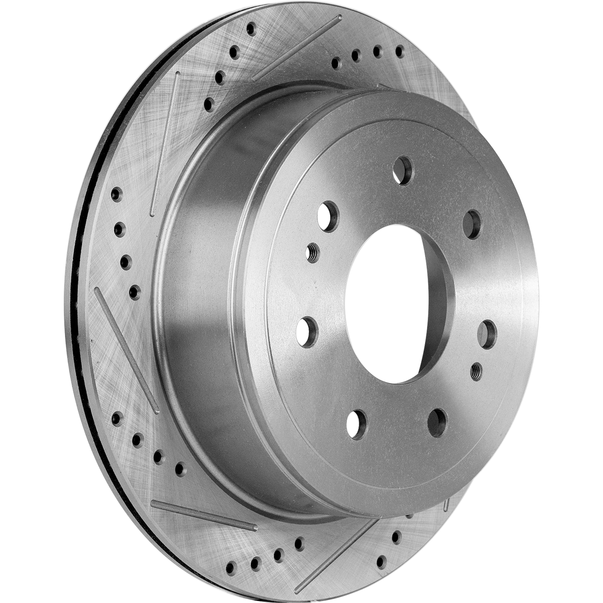 AM F 150-04-11 MARK LT 06-08 REAR BRAKE DISC RH=LH Cross drilled and Slotted SKU STPF27110061DRS OEM 54112-145522-492585-48880183-6