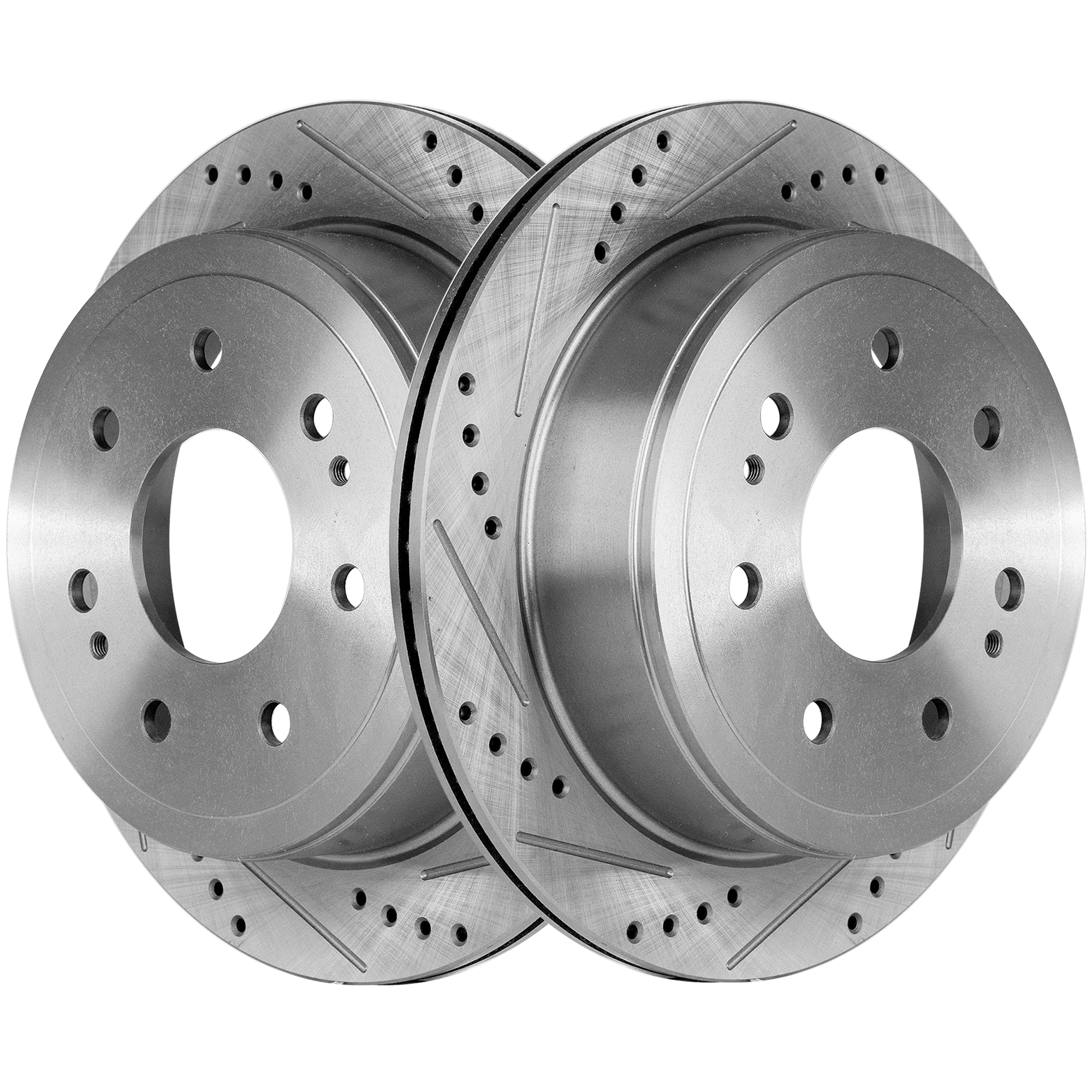 AM F 150-04-11 MARK LT 06-08 REAR BRAKE DISC RH AND LH Performance Rotor Drilled and Slotted 7 Lug SKU STPF27110061DS OEM 54112-145522-492585-48880183-6