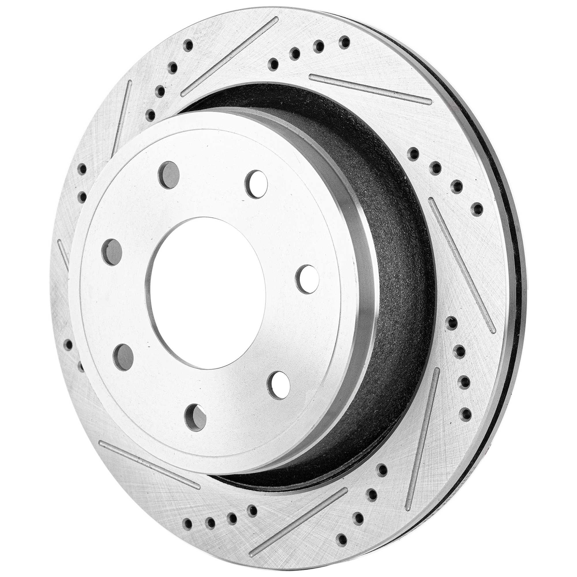 AM F 150-12-14 REAR BRAKE DISC RH=LH 7 Lug Cross drilled and Slotted SKU STPF27110064DRS OEM 42282-850310-60054218-680977R