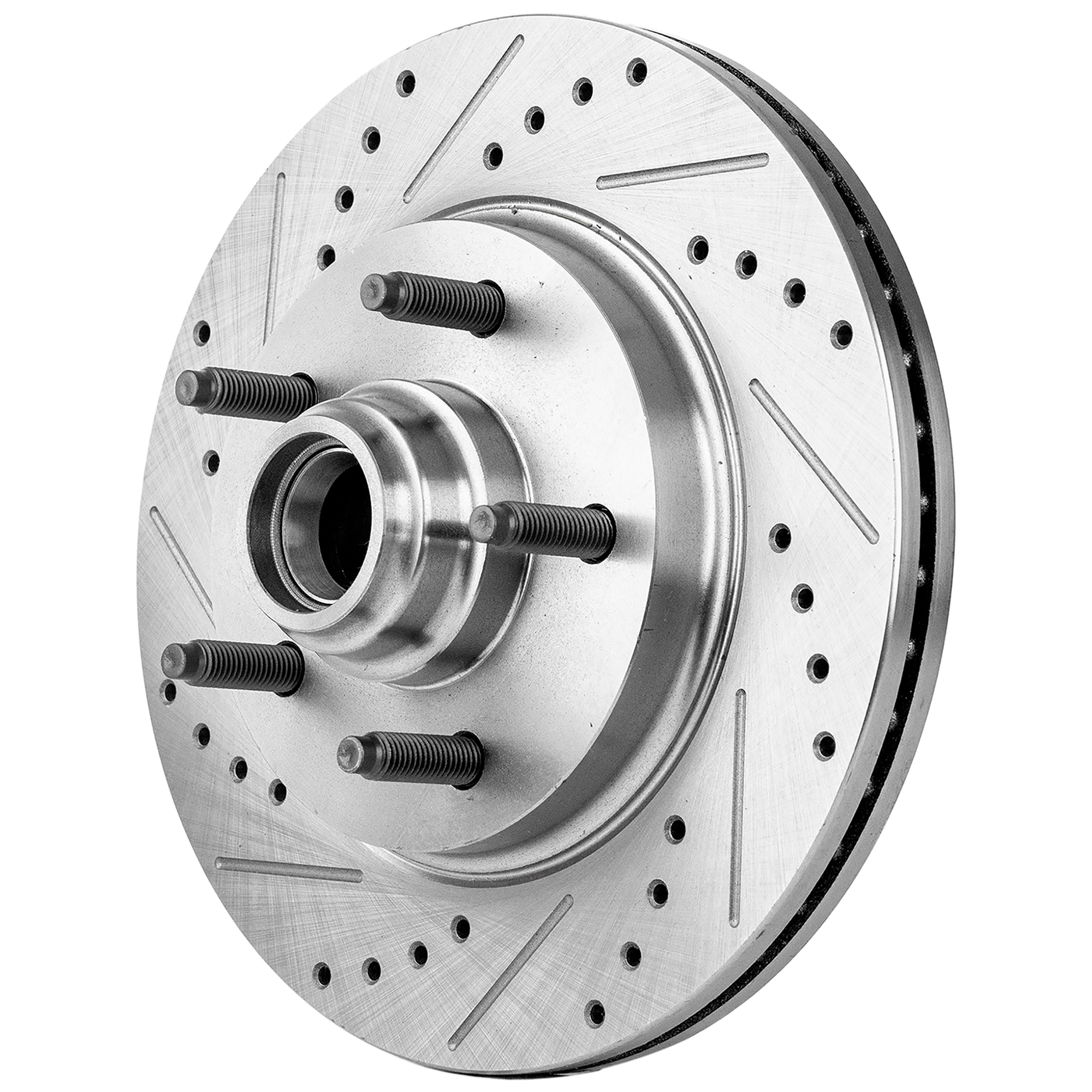 AM F 150-00-03 F 150 HERITAGE 04-04 BLACKWOOD 02-02 FRONT BRAKE DISC RH=LH Cross drilled and Slotted SKU STPF27110071DRS OEM 19913-54092-66997-145310-49229