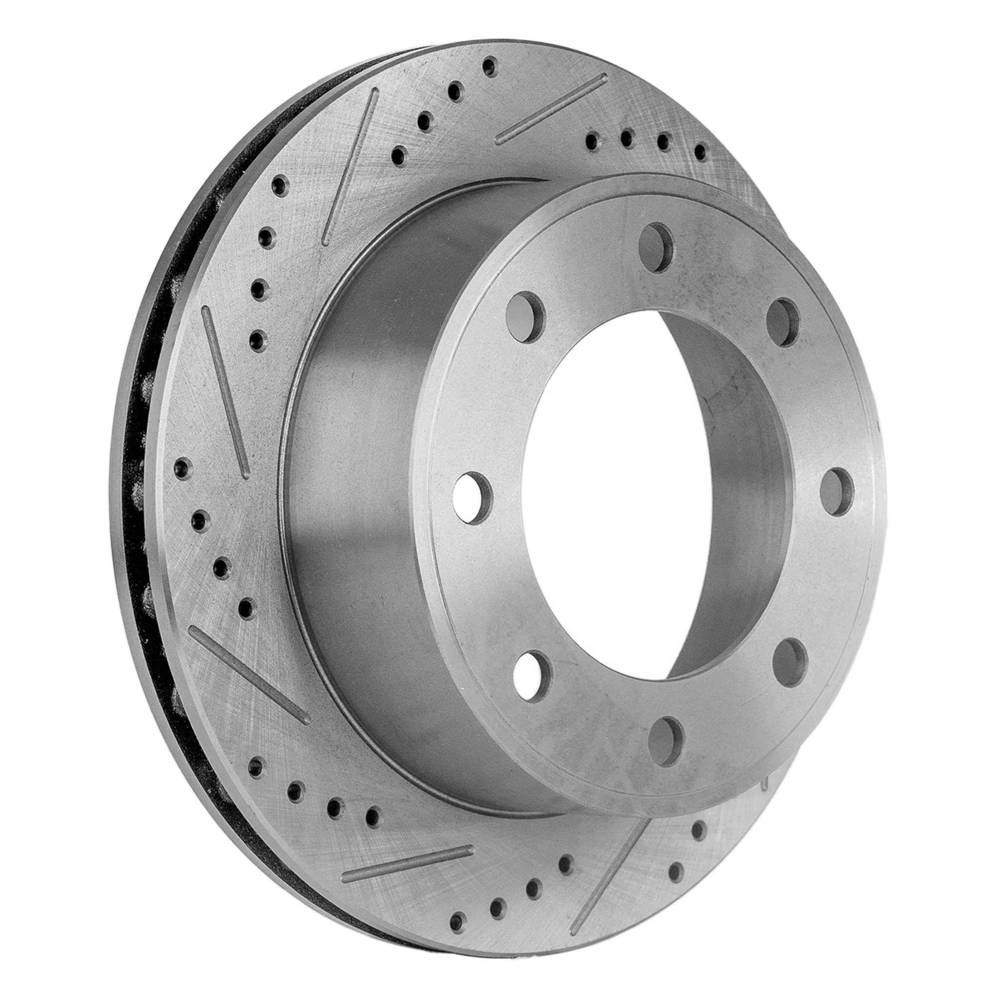 AM F 250 SUPER DUTY F 350 SUPER DUTY 99-04 EXCURSION 00-05 REAR BRAKE DISC RH=LH Cross drilled and Slotted SKU STPF27110079DRS OEM 19907-54074-66823-102002-14525