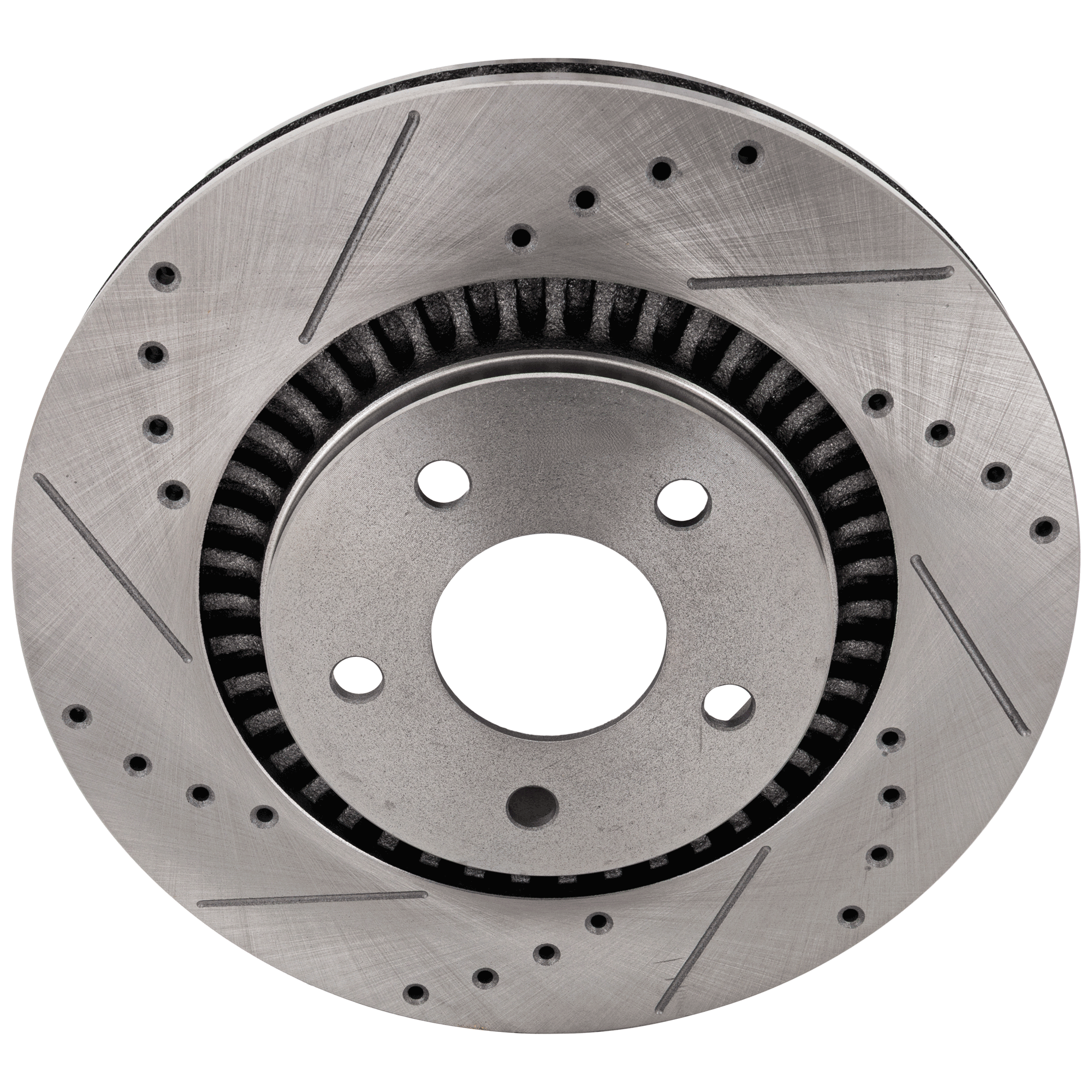 AM FIVE HUNDRED FREESTYLE MONTEGO 05-07 TAURUS TAURUS X SABLE 08-09 FRONT BRAKE DISC RH=LH Cross drilled and Slotted SKU STPF27110099DRS OEM 42145-42267-54126-54157-54169