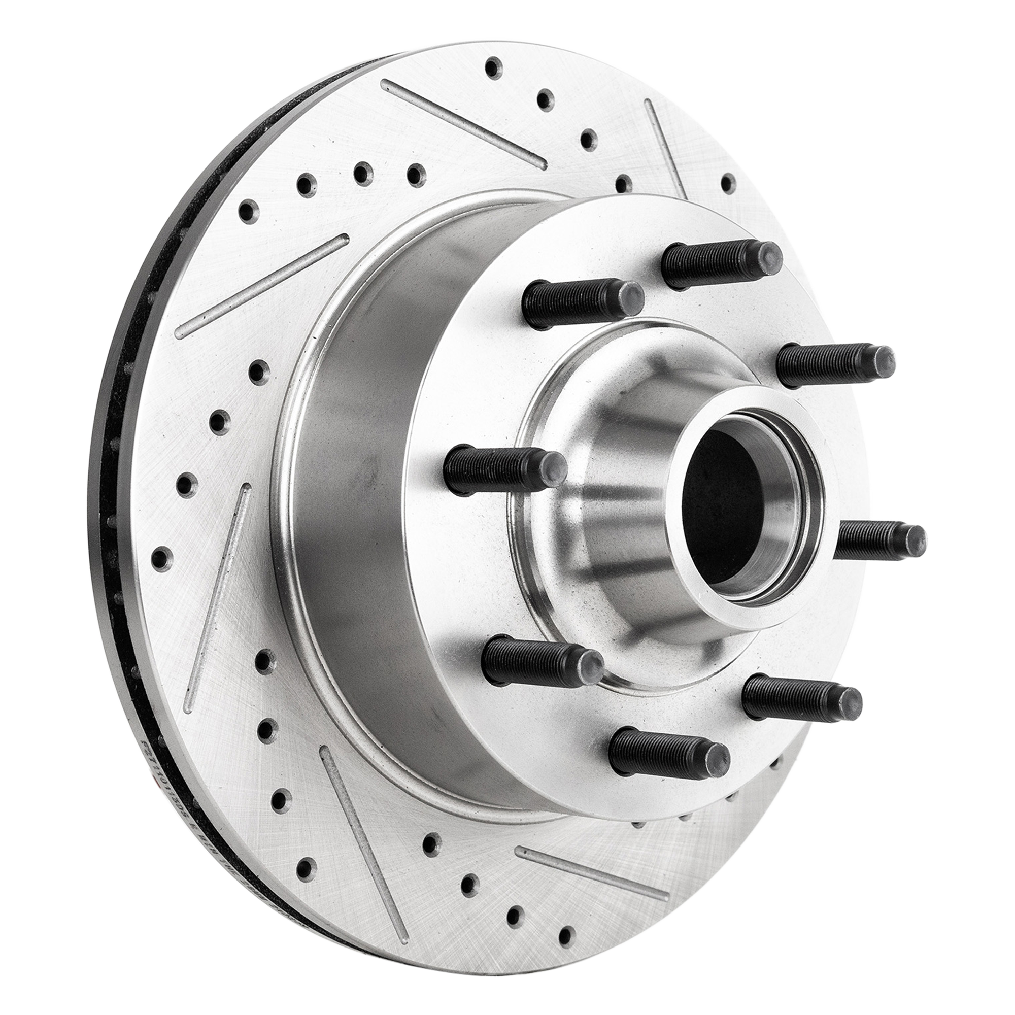 AM F SERIES PICKUP 95-03 ECONOLINE VAN 95-99 FRONT BRAKE DISC RH=LH Cross drilled and Slotted SKU STPF27110113DRS OEM 1320-19768-54021-65600-66527-8