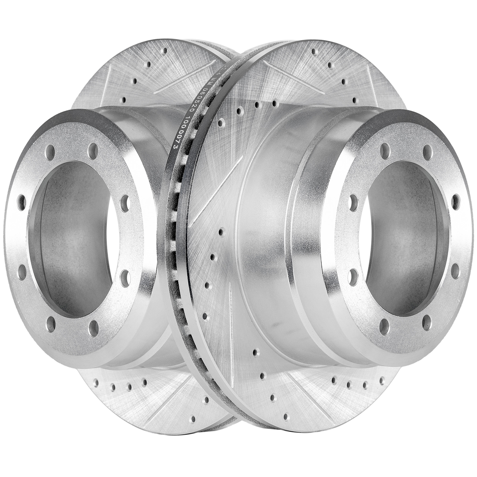 AM F 350 F 450 SUPER DUTY 05-12 REAR BRAKE DISC RH AND LH Performance Rotor Drilled and Slotted SKU STPF27110119DS OEM 54136-680344-60054200-54136G 6