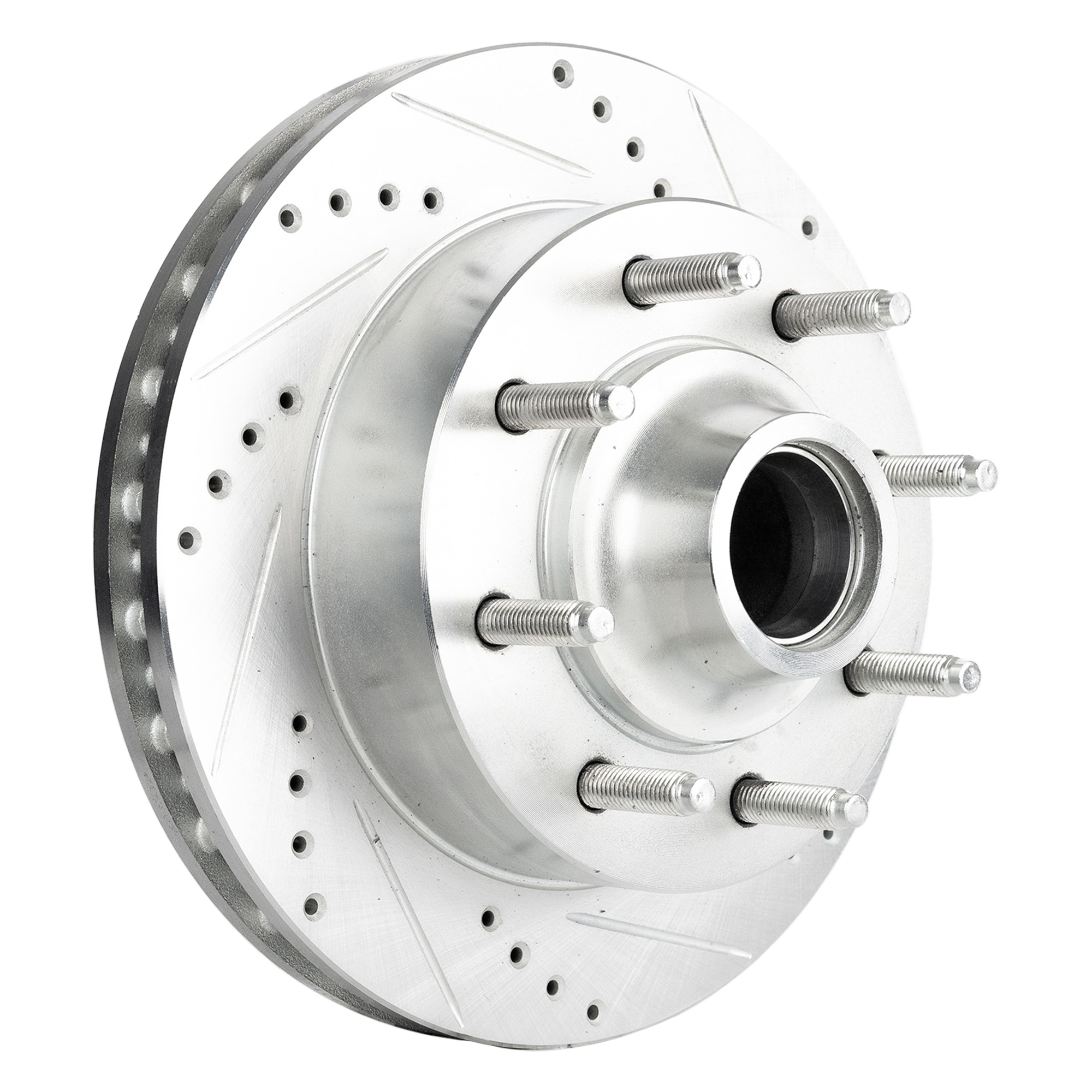 AM F 250 SUPER DUTY F 350 SUPER DUTY 99-02 EXCURSION 00-02 FRONT BRAKE DISC RH=LH RWD Cross drilled and Slotted SKU STPF27110122DRS OEM 54071-66785-102003-145255-1066