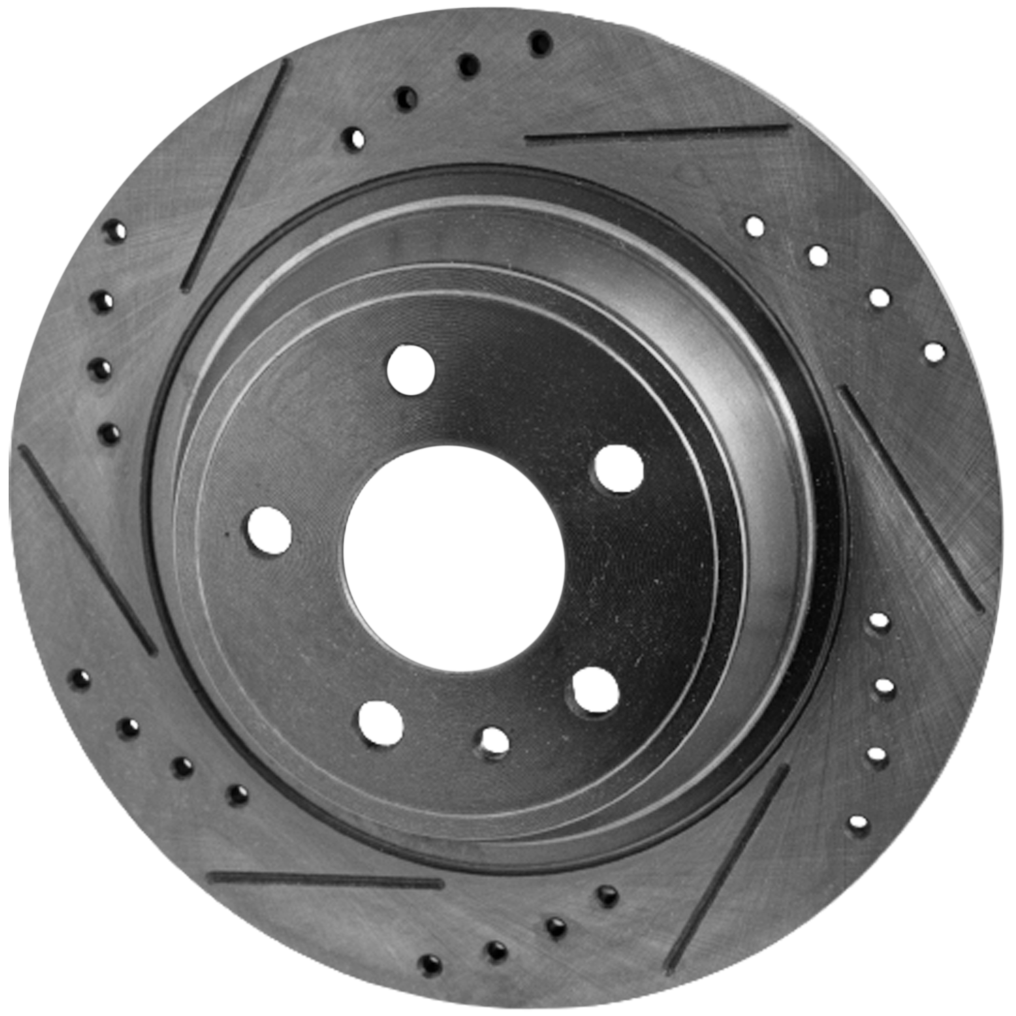AM FUSION 13-18 MKZ 13-16 REAR BRAKE DISC RH=LH 5 Lugs Cross drilled and Slotted Solid 5 Lugs SKU STPF27110124DRS OEM 42287-75013-681012-850317-9005