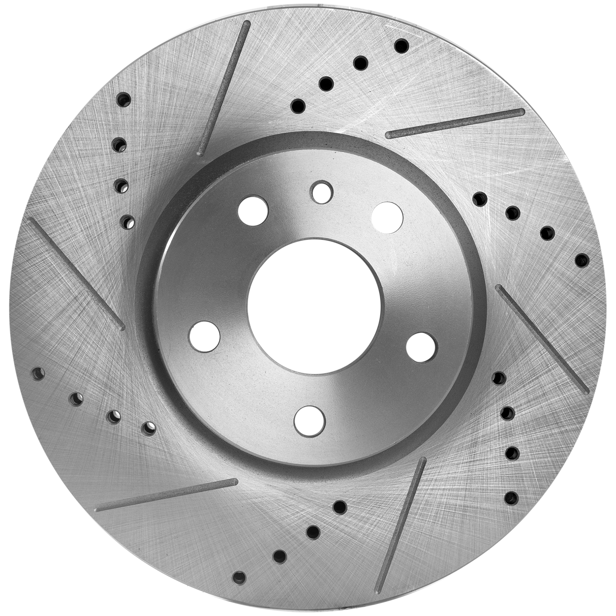 AM FUSION 13-20 MKZ 13-16 FRONT BRAKE DISC RH=LH 5 Lugs Cross drilled and Slotted SKU STPF27110125DRS OEM 42286-54196-681015-850315-6005