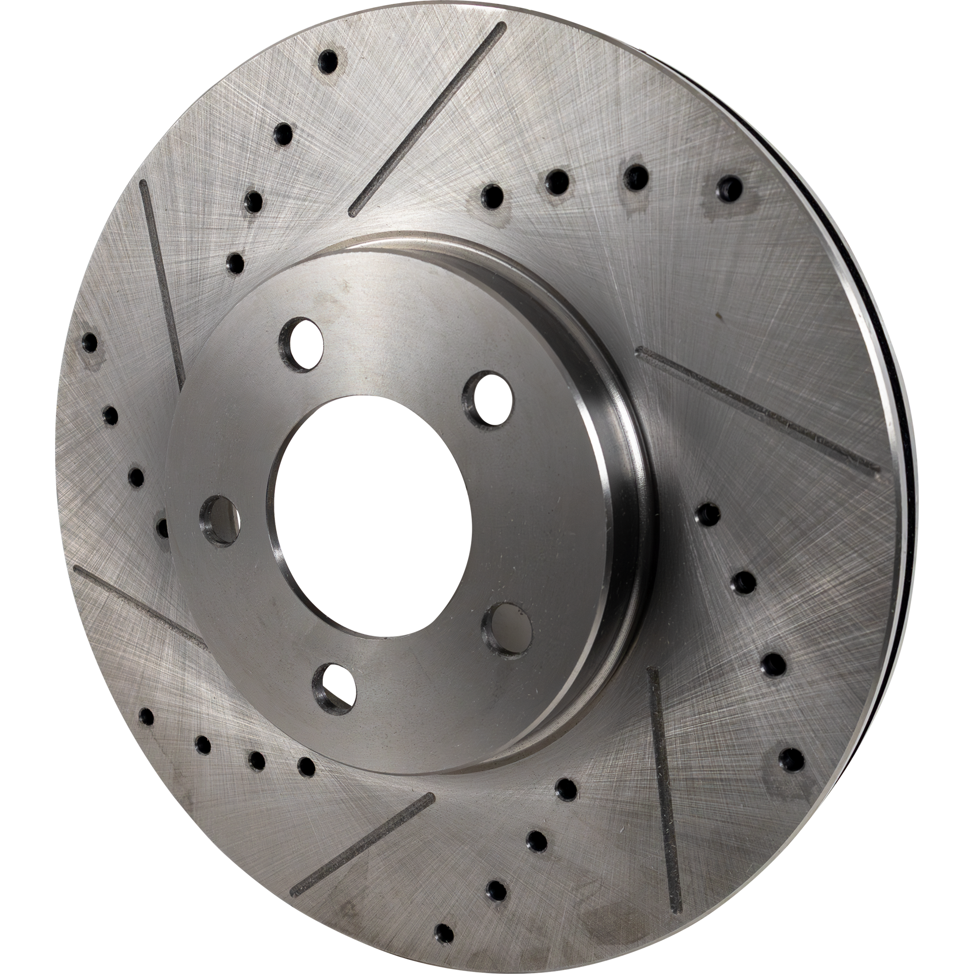 AM MARK VIII 93-98 TAURUS 96-07 FRONT BRAKE DISC RH=LH Cross drilled and Slotted SKU STPF27110133DRS OEM 1048-19853-54009-54030-65720-6