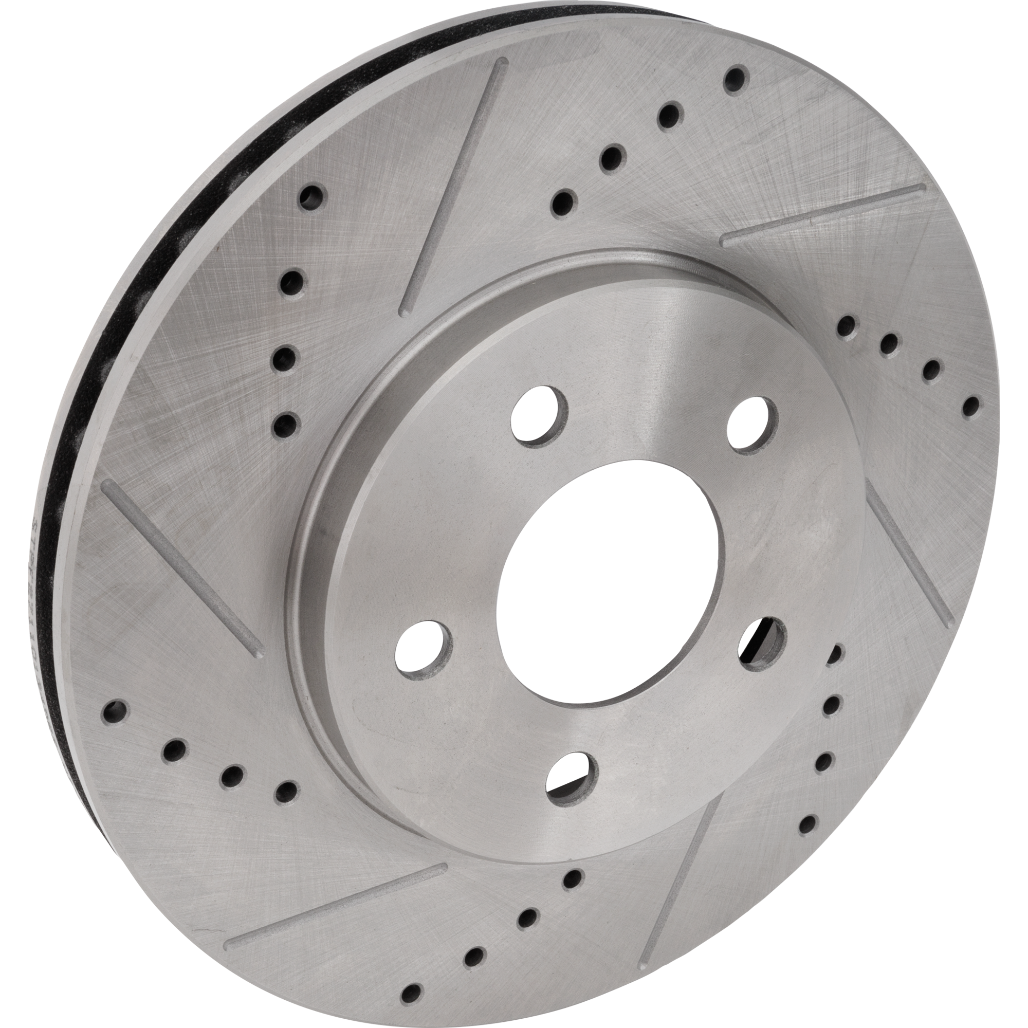 AM MUSTANG 05-10 FRONT BRAKE DISC RH=LH Cross drilled and Slotted SKU STPF27110134DRS OEM 54130-680313-48880313-60054056