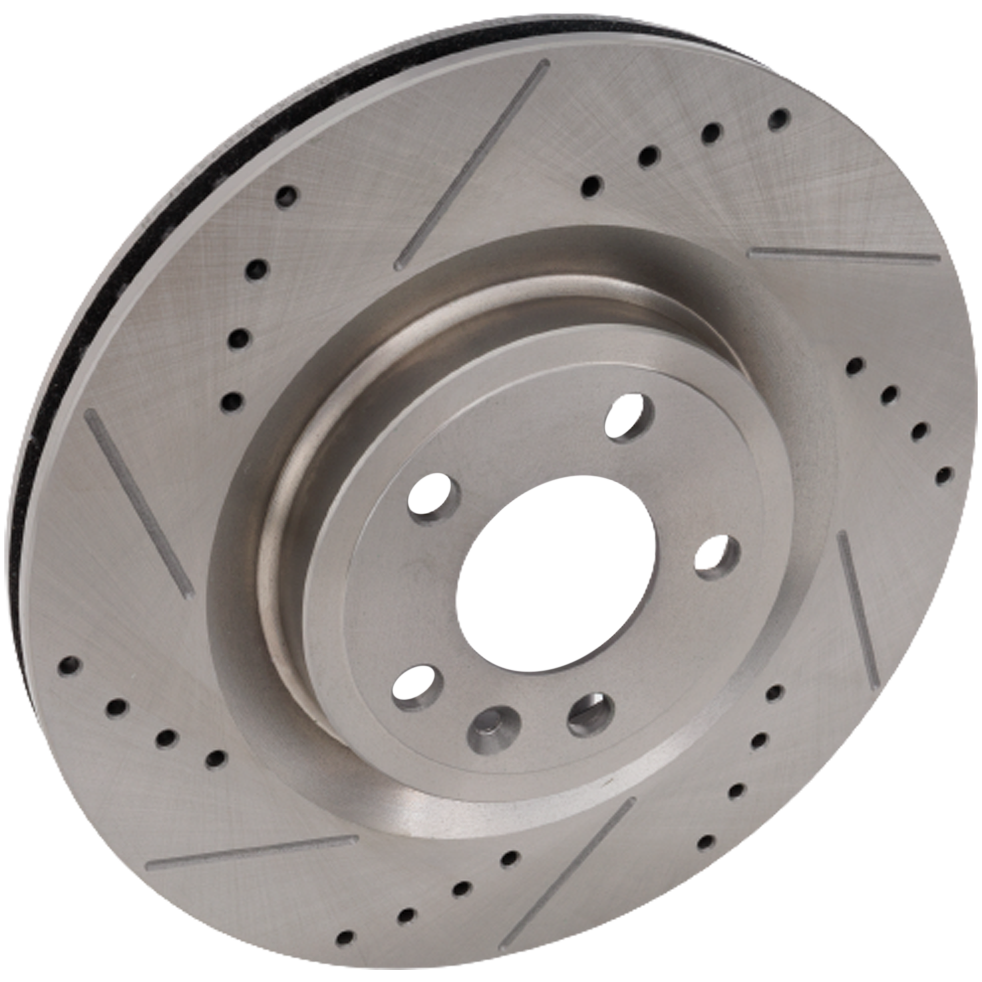 AM MUSTANG 11-14 FRONT BRAKE DISC RH=LH Cross drilled and Slotted SKU STPF27110138DRS OEM 42276-54175-850219-886209-6005