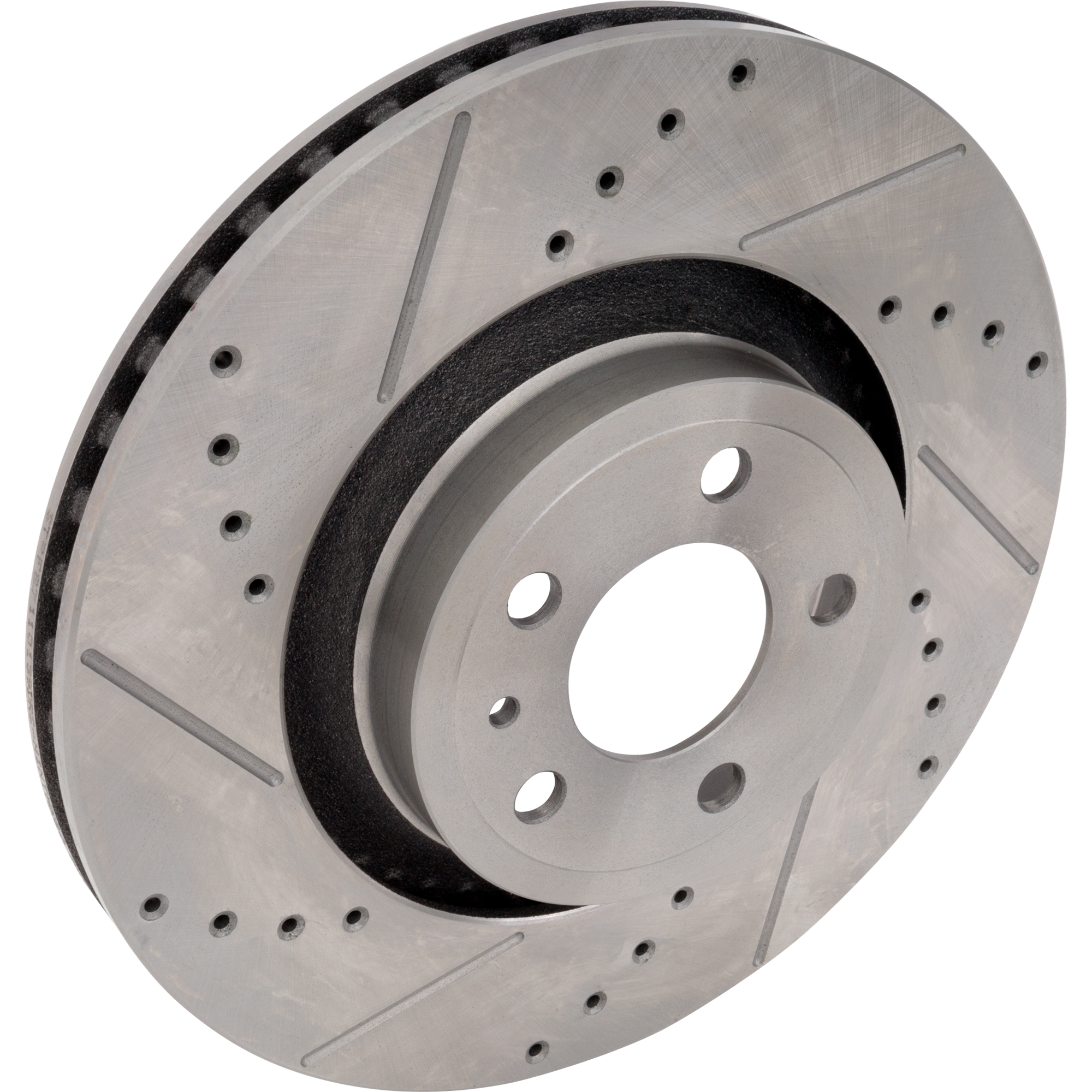 AM MUSTANG 15-20 FRONT BRAKE DISC RH=LH Cross drilled and Slotted SKU STPF27110139DRS OEM 42316-850416-60054078-681952R