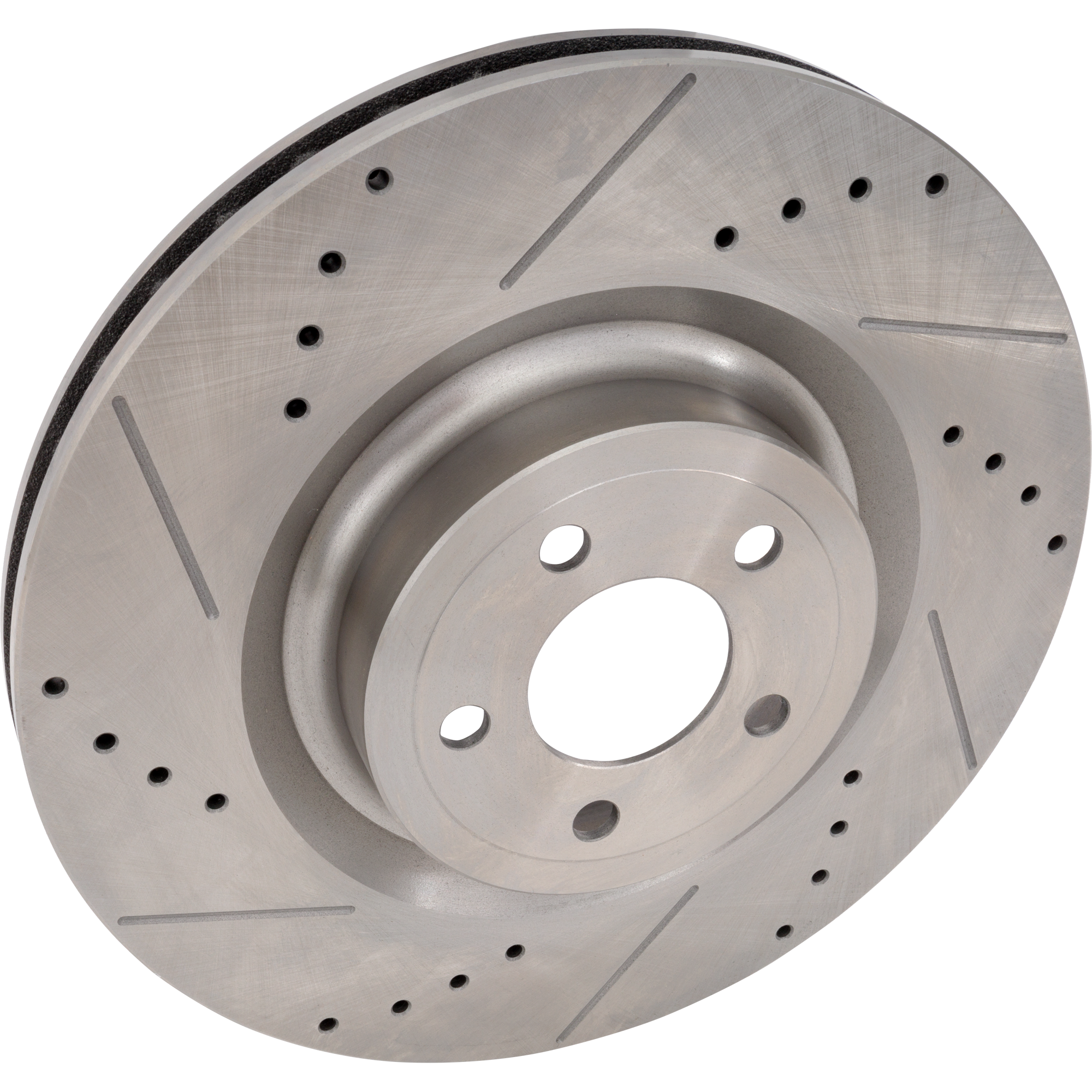 AM MUSTANG 15-21 FRONT BRAKE DISC RH=LH For Vehicles with 380mm Front Disc Brembo Front Caliper Performance Package Cross drilled and Slotted SKU STPF27110141DRS OEM 42317-850490-60054079-681954R