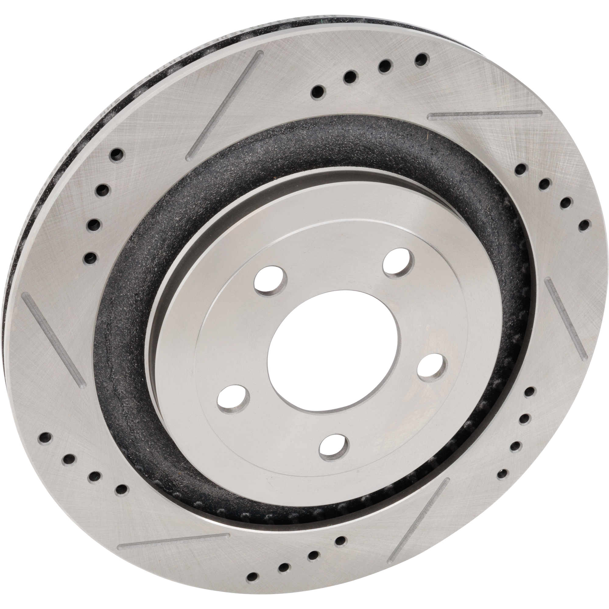 AM MUSTANG 15-22 REAR BRAKE DISC RH=LH Cross drilled and Slotted SKU STPF27110142DRS OEM 42318-850491-60054074-681955R
