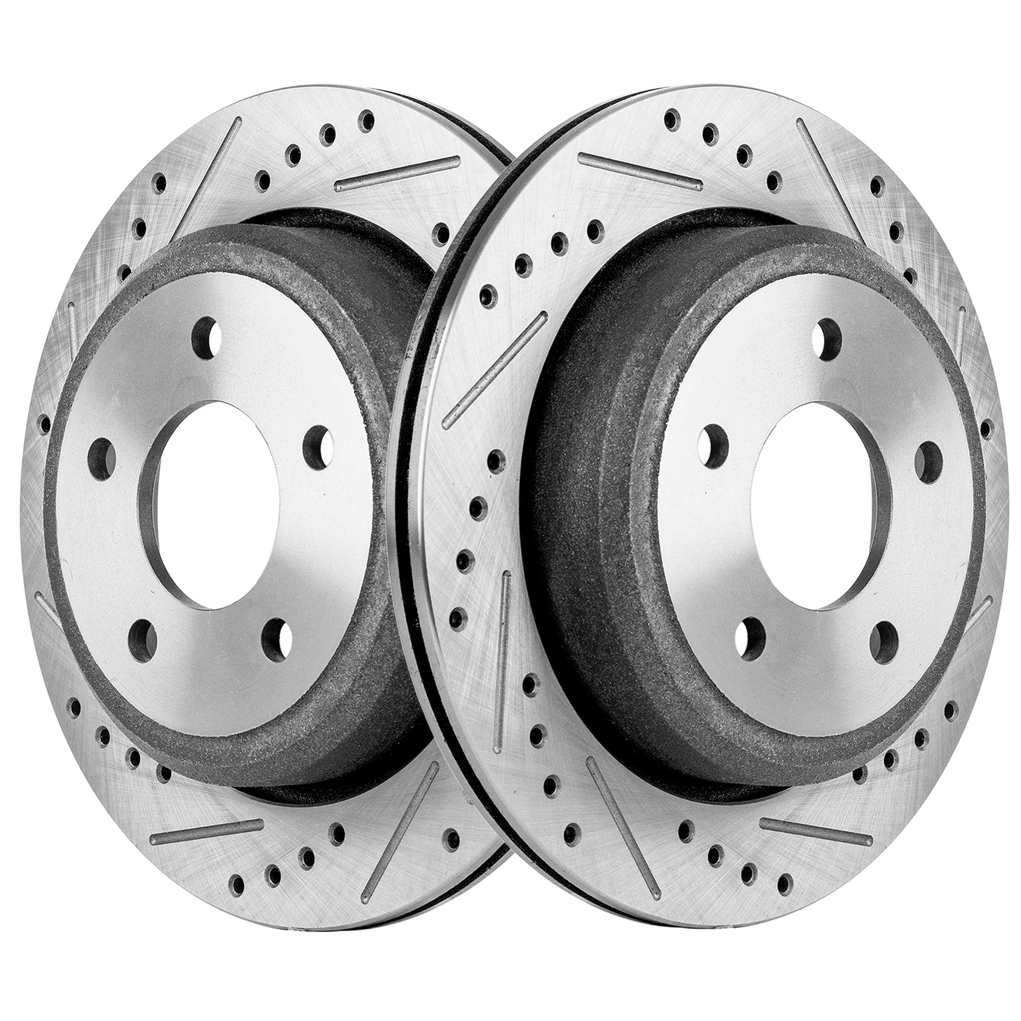 AM B2300 PICKUP 10-10 RANGER 10-11 REAR BRAKE DISC RH AND LH Cross drilled and Slotted Vented 5 Lugs Performance Rotor SKU STPF27110154DS OEM 42274-54179-850246-60054092-54